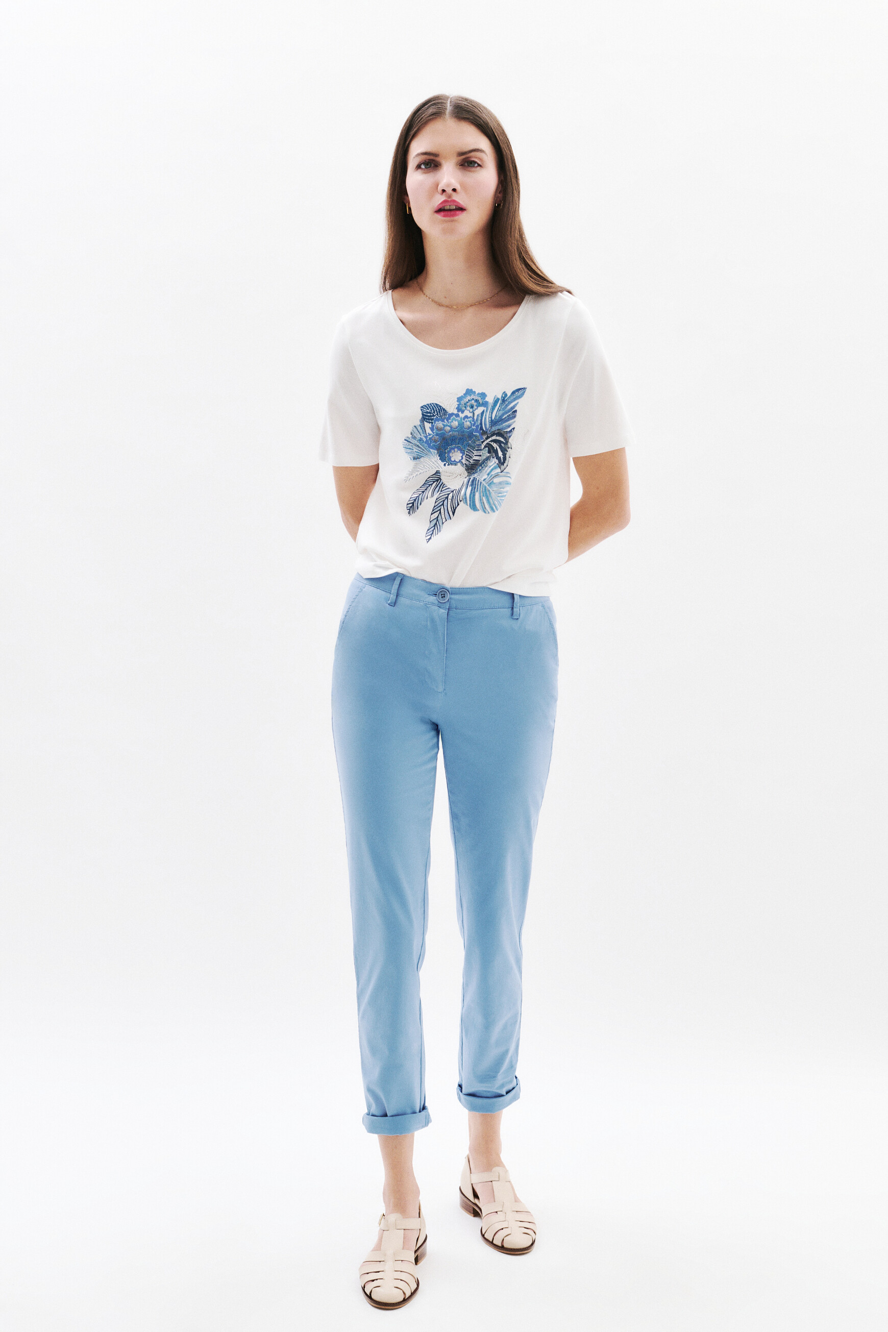 pantalon adelmo bleu gris femme pantalon adelmo bleu gris femme