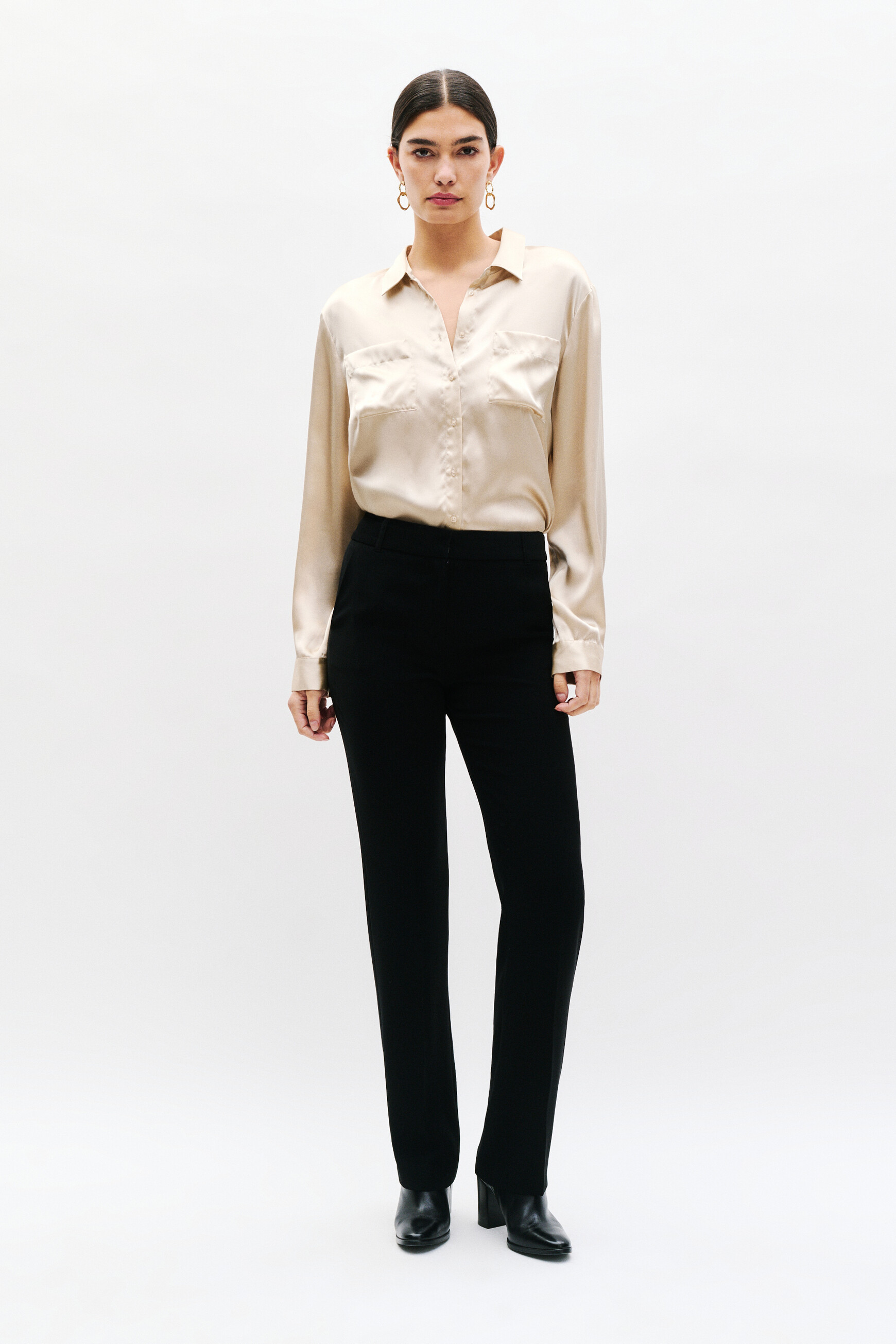 Pantalon pclement noir femme