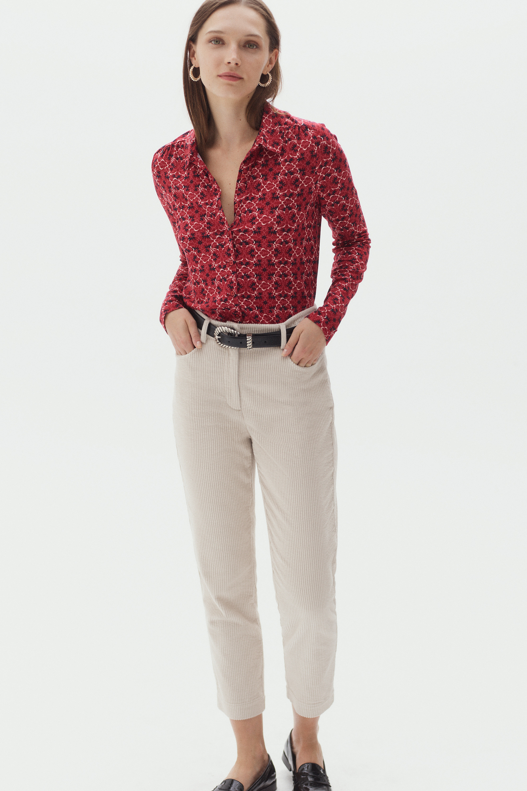 pantalon jim ecru femme Pantalon jim ecru femme
