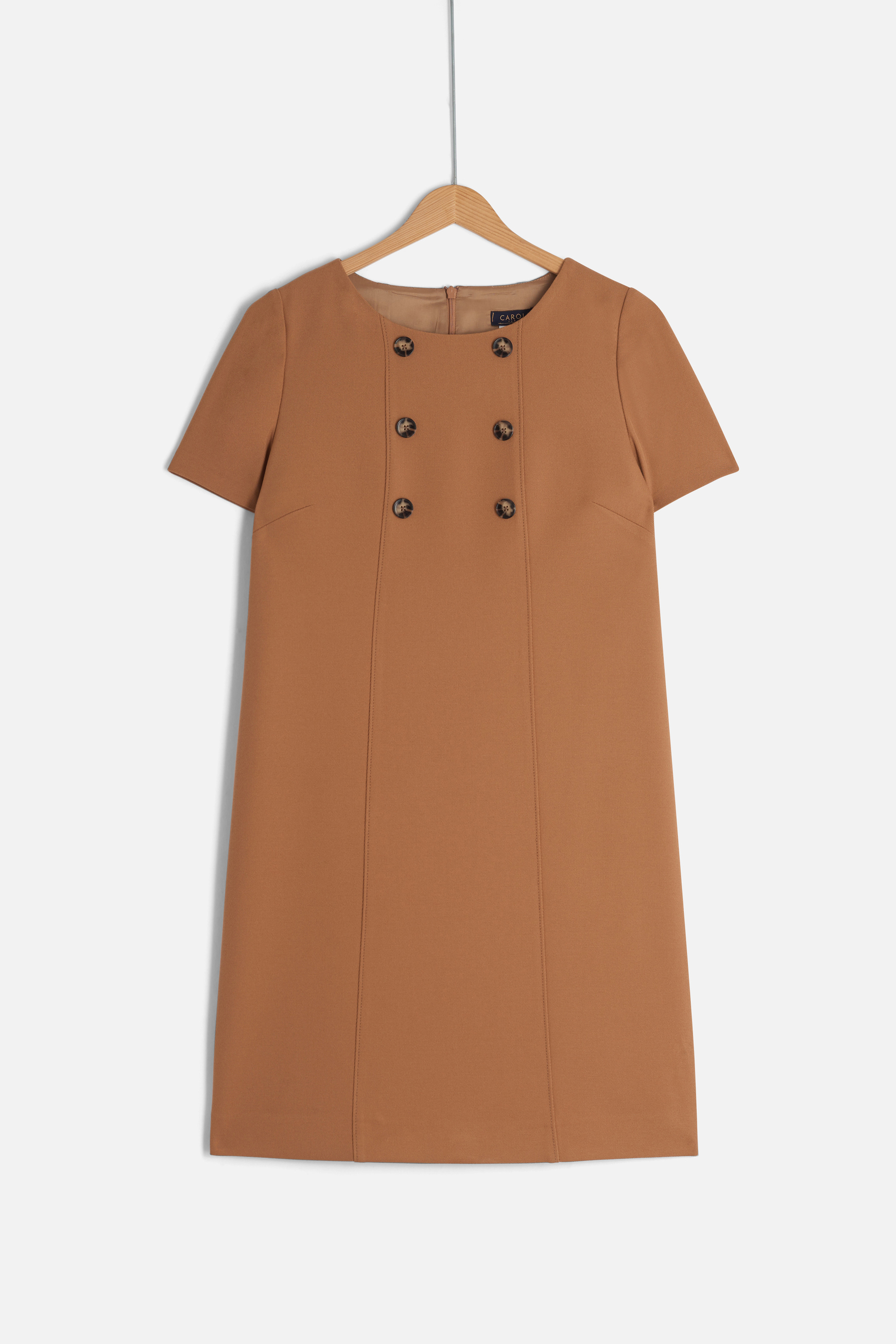 vestido saphir camel mujer Vestido Saphir cámel mujer
