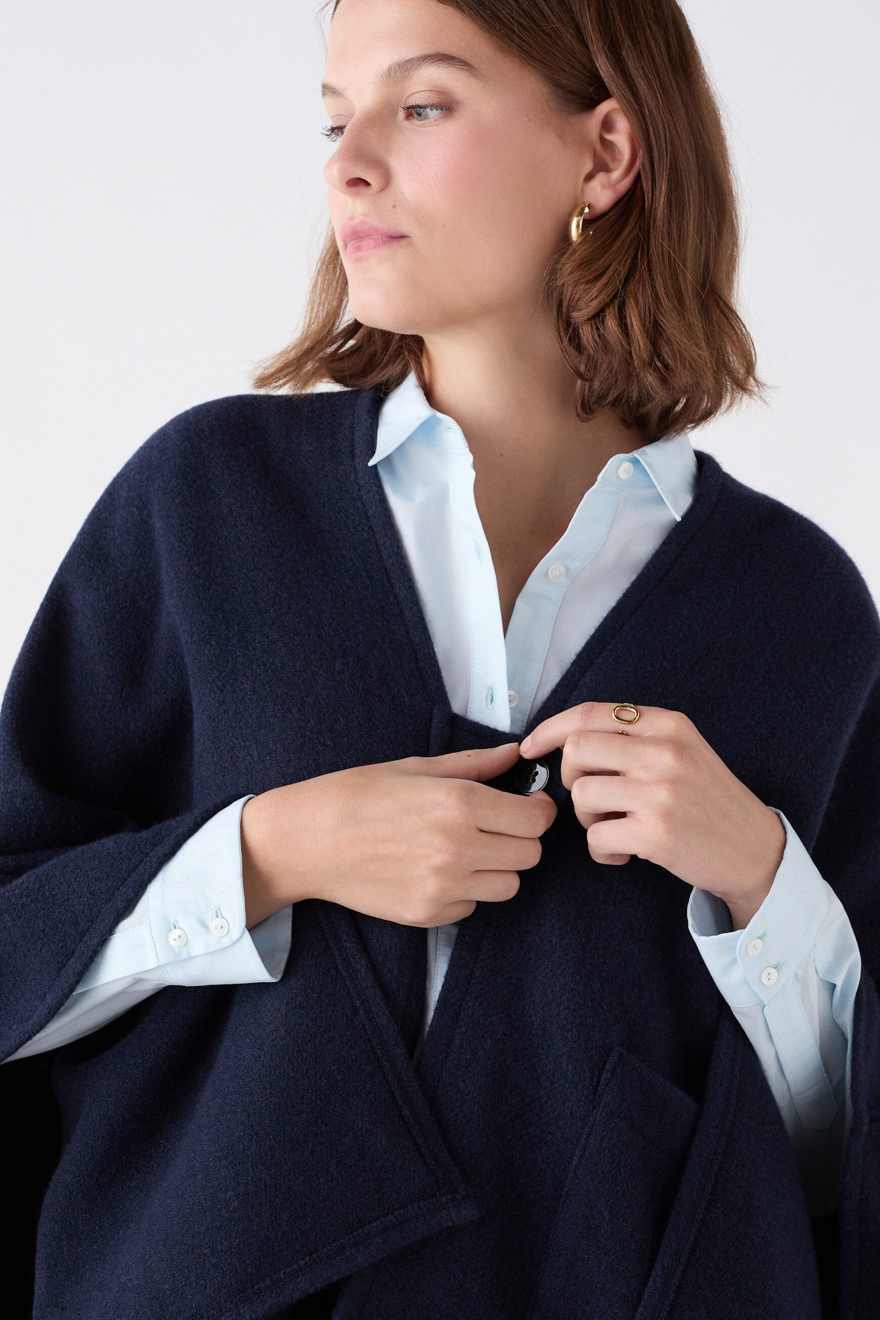 poncho hailey bleu marine femme Poncho Hailey bleu marine femme