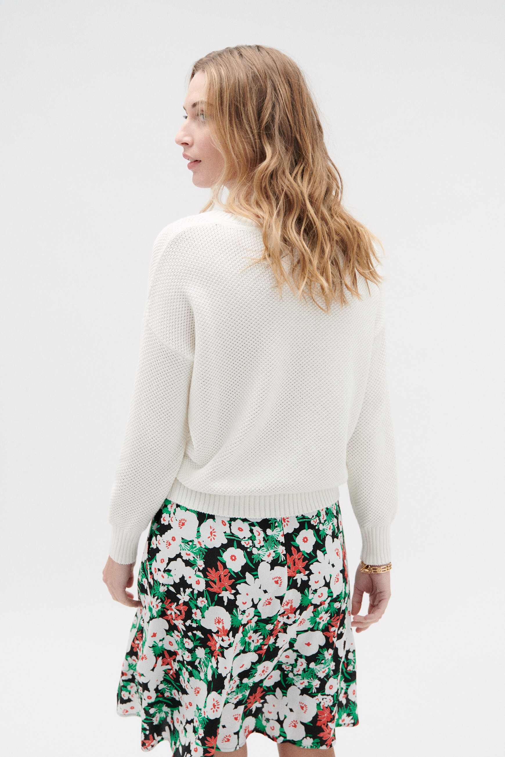 pull maya ivoire femme