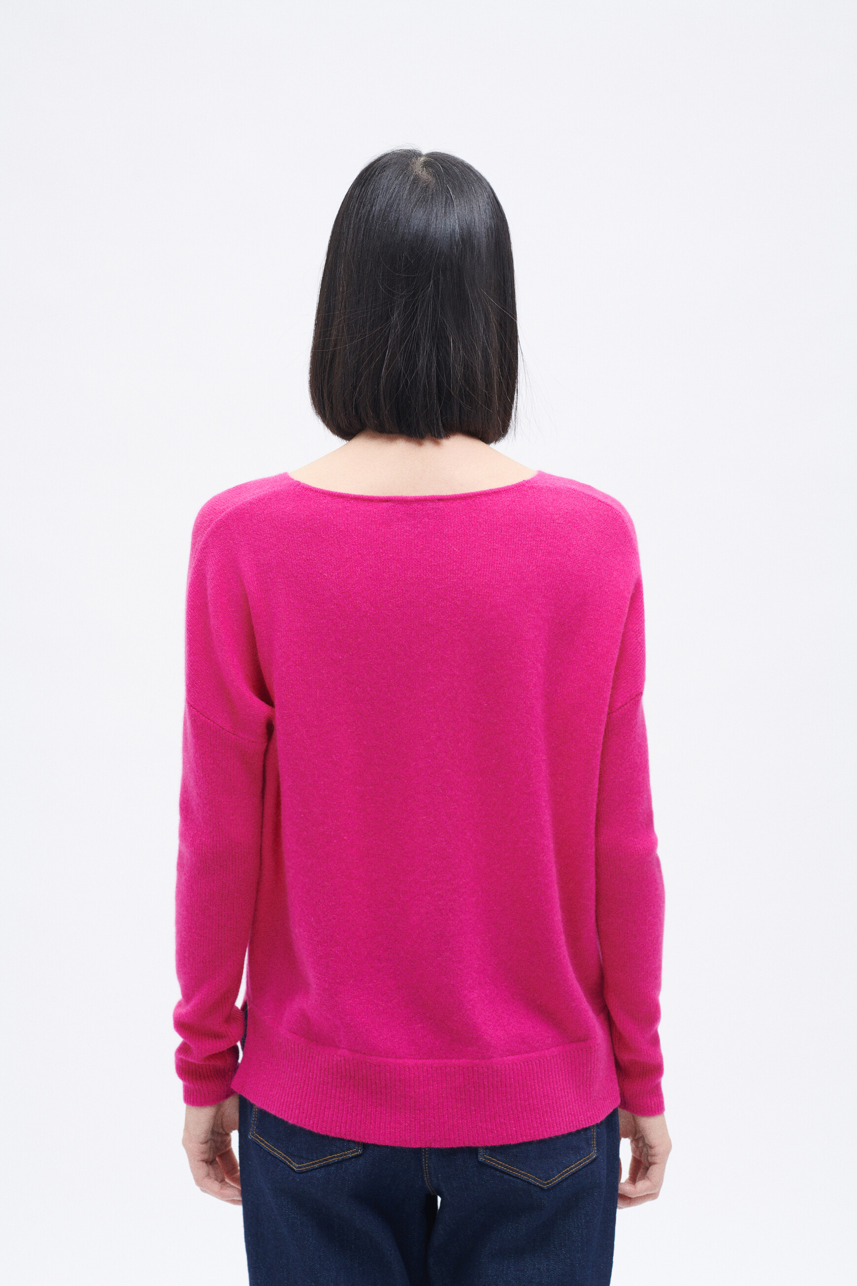 Pull mthelmie 100% cachemire rose femme