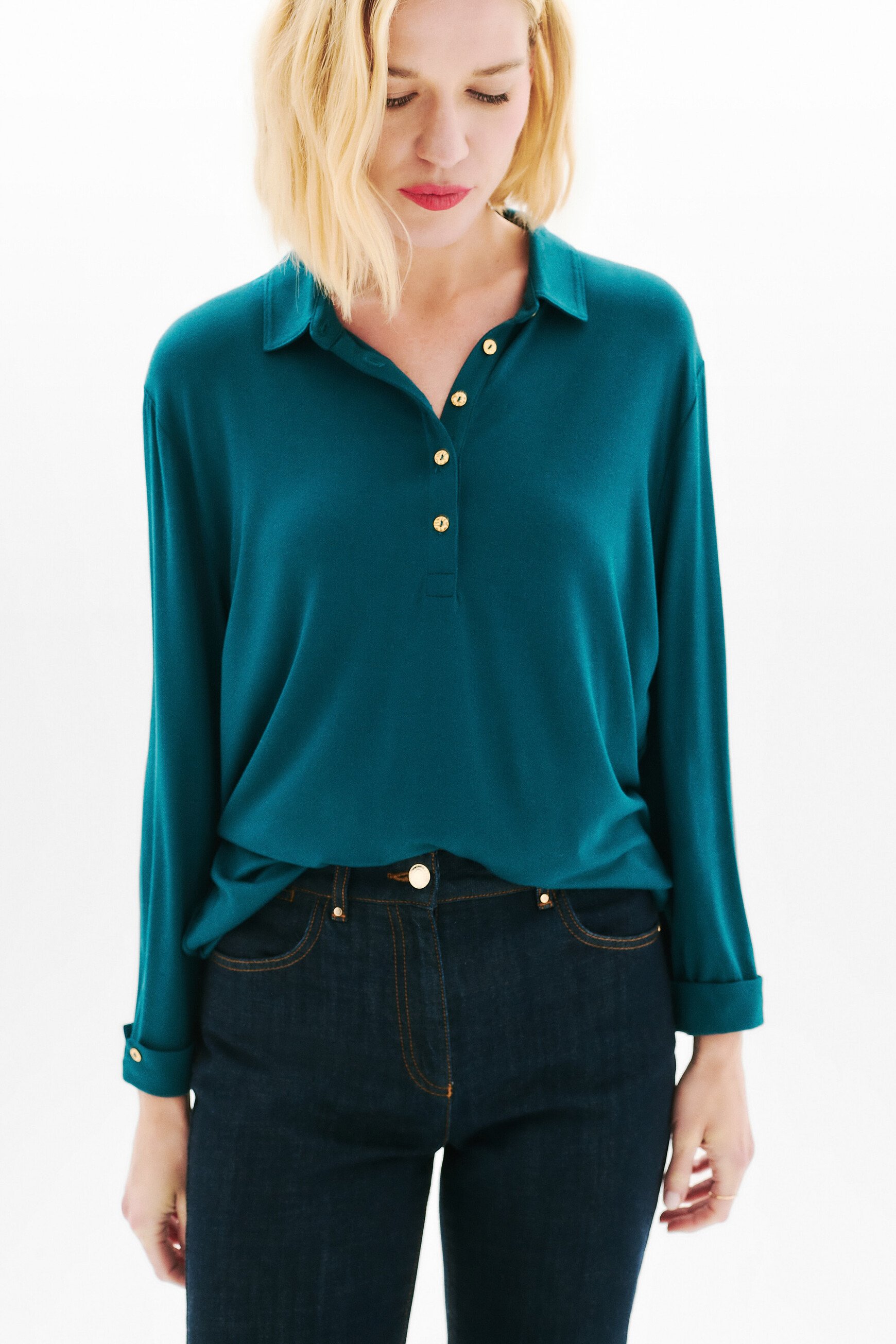 tnina t shirt teal woman Tnina t-shirt teal woman