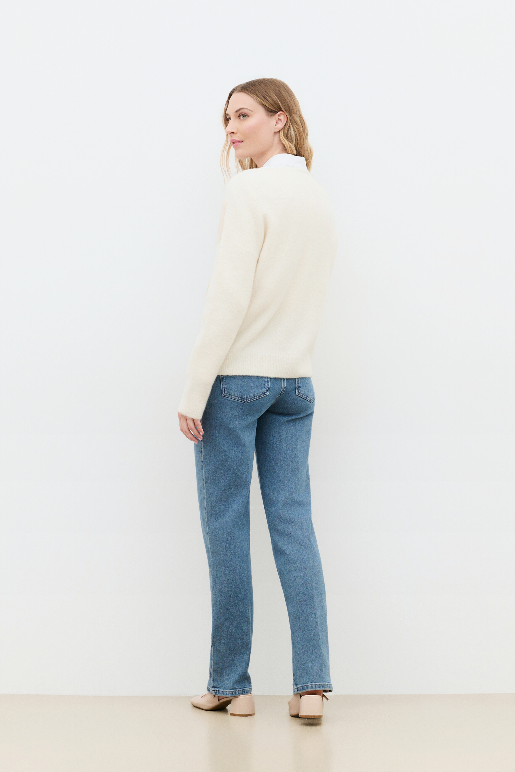 Mbennie sweater ecru woman