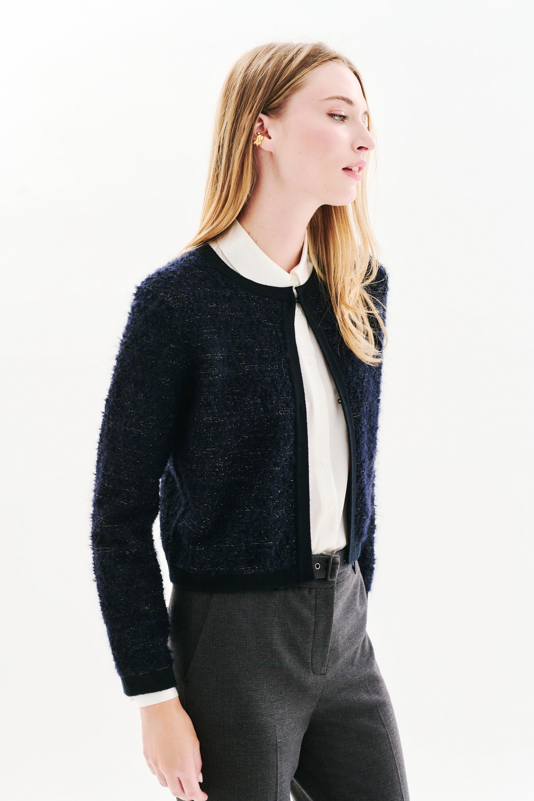Boléro Mfranca bleu marine femme