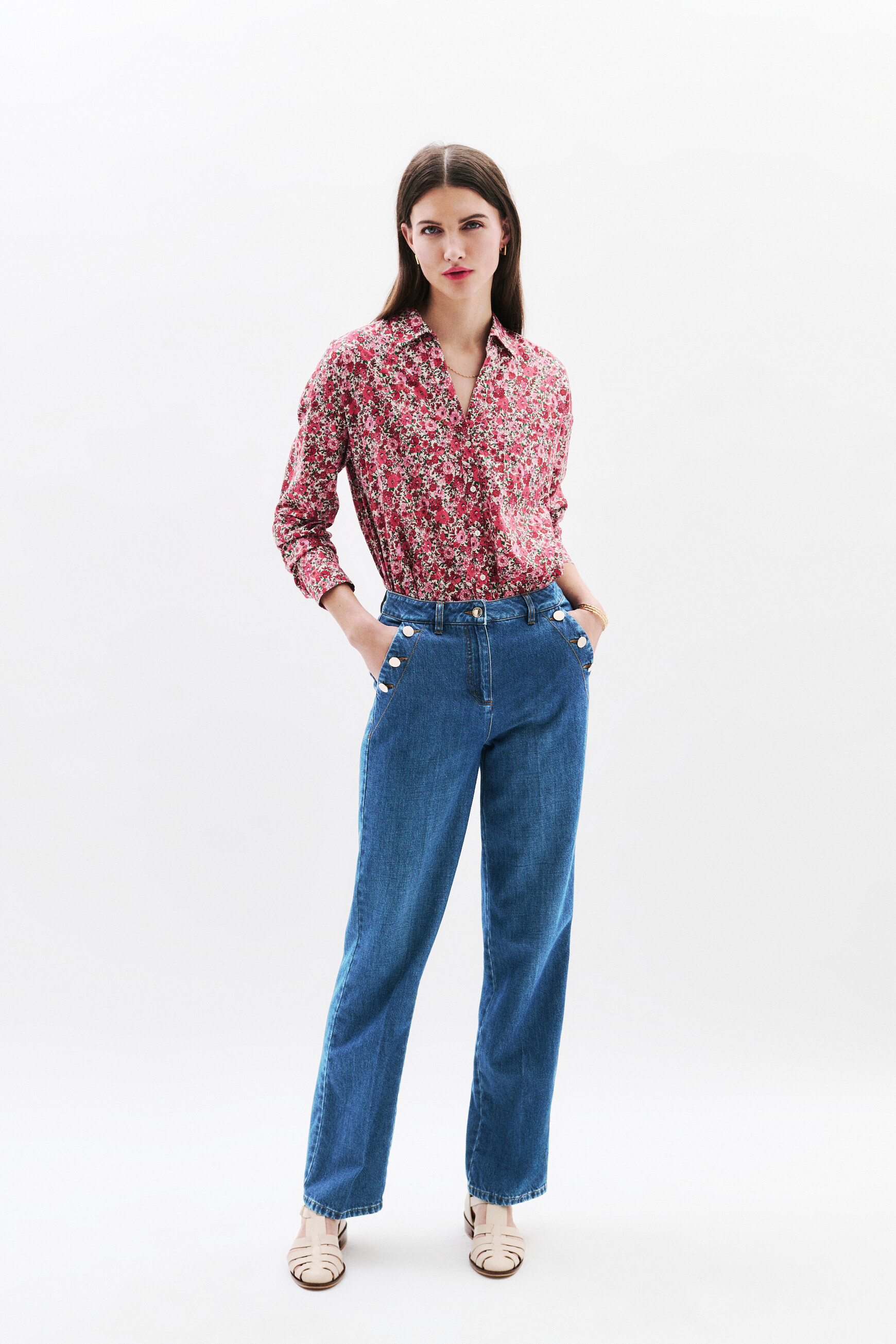 pantalon permal denim stone femme Pantalon Permal denim stone femme