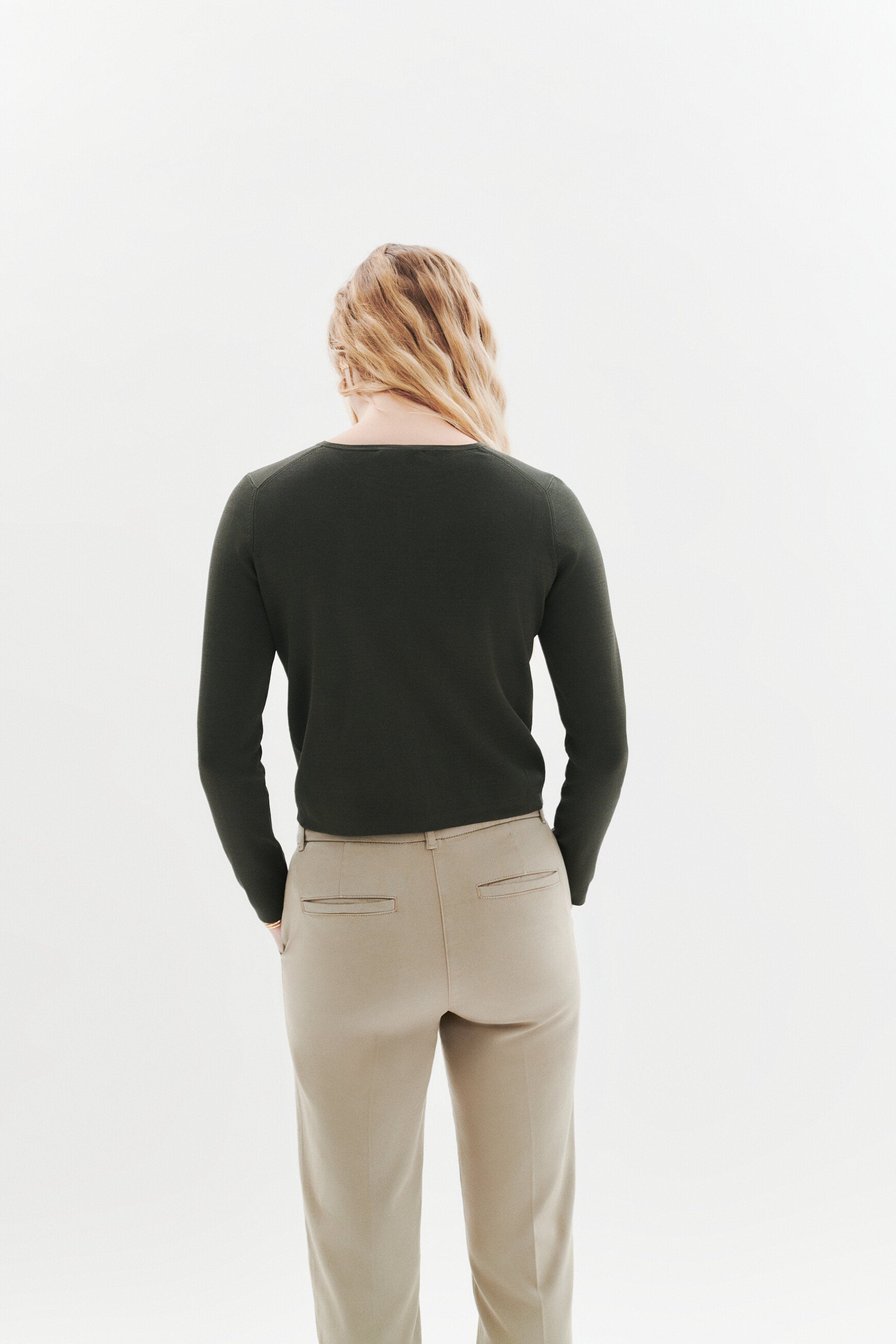 Mwindsor vest khaki green woman