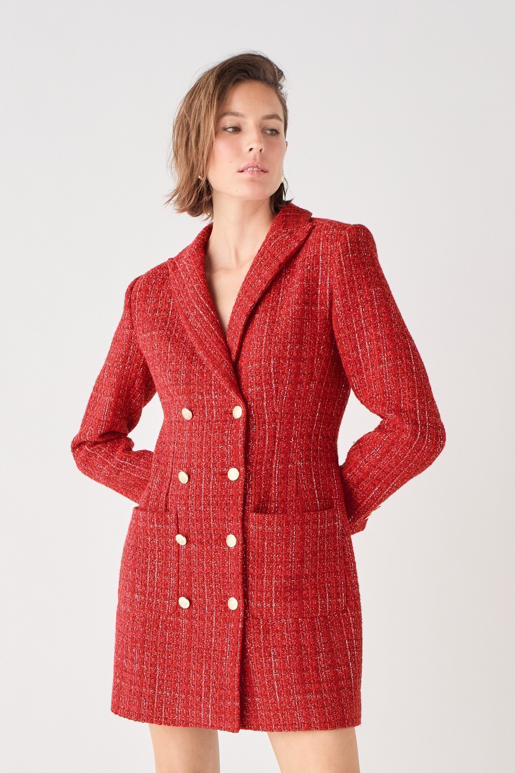 Veste Vchristmasl rouge femme
