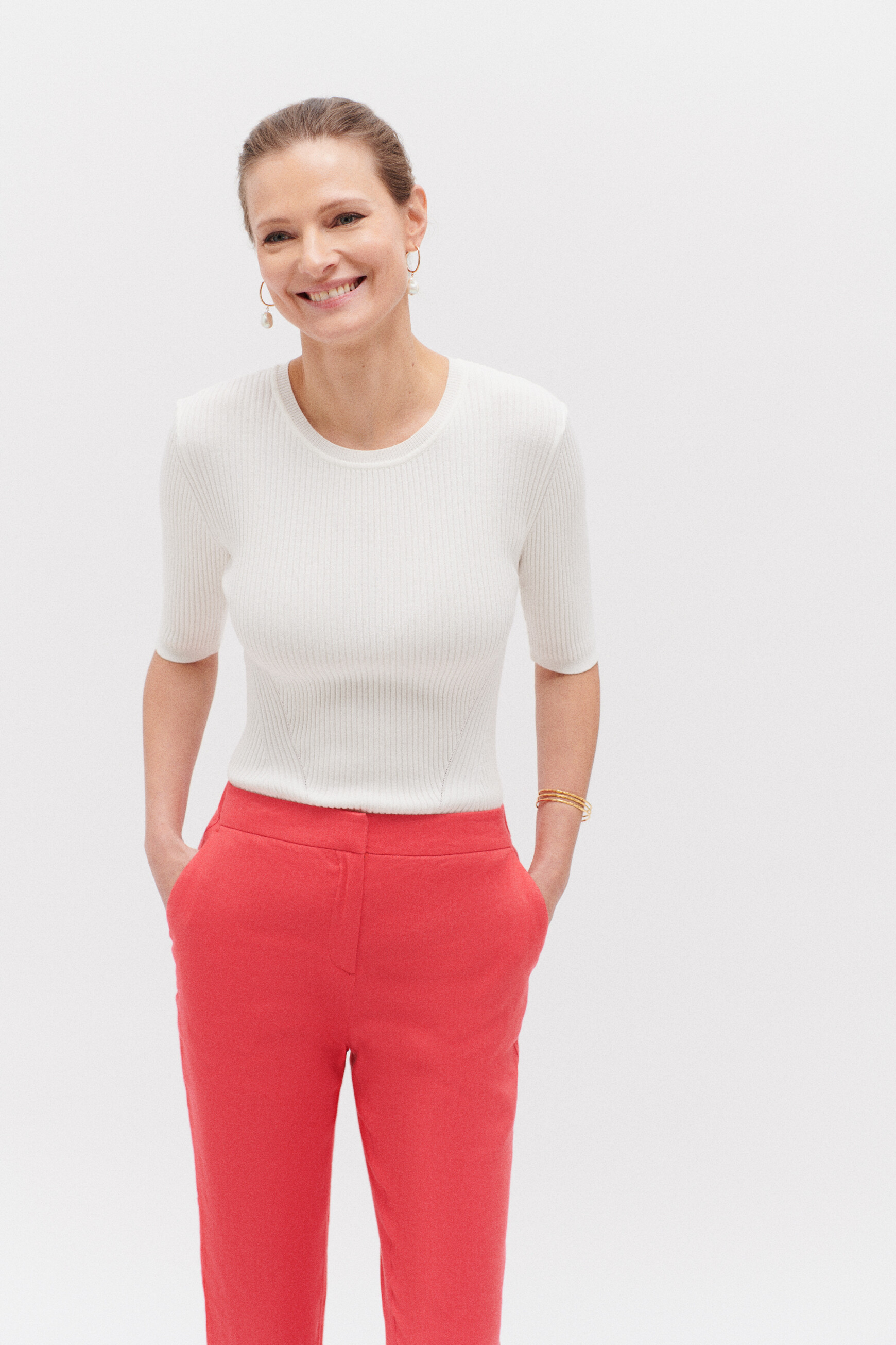 pantalon allan rouge femme pantalon allan rouge femme