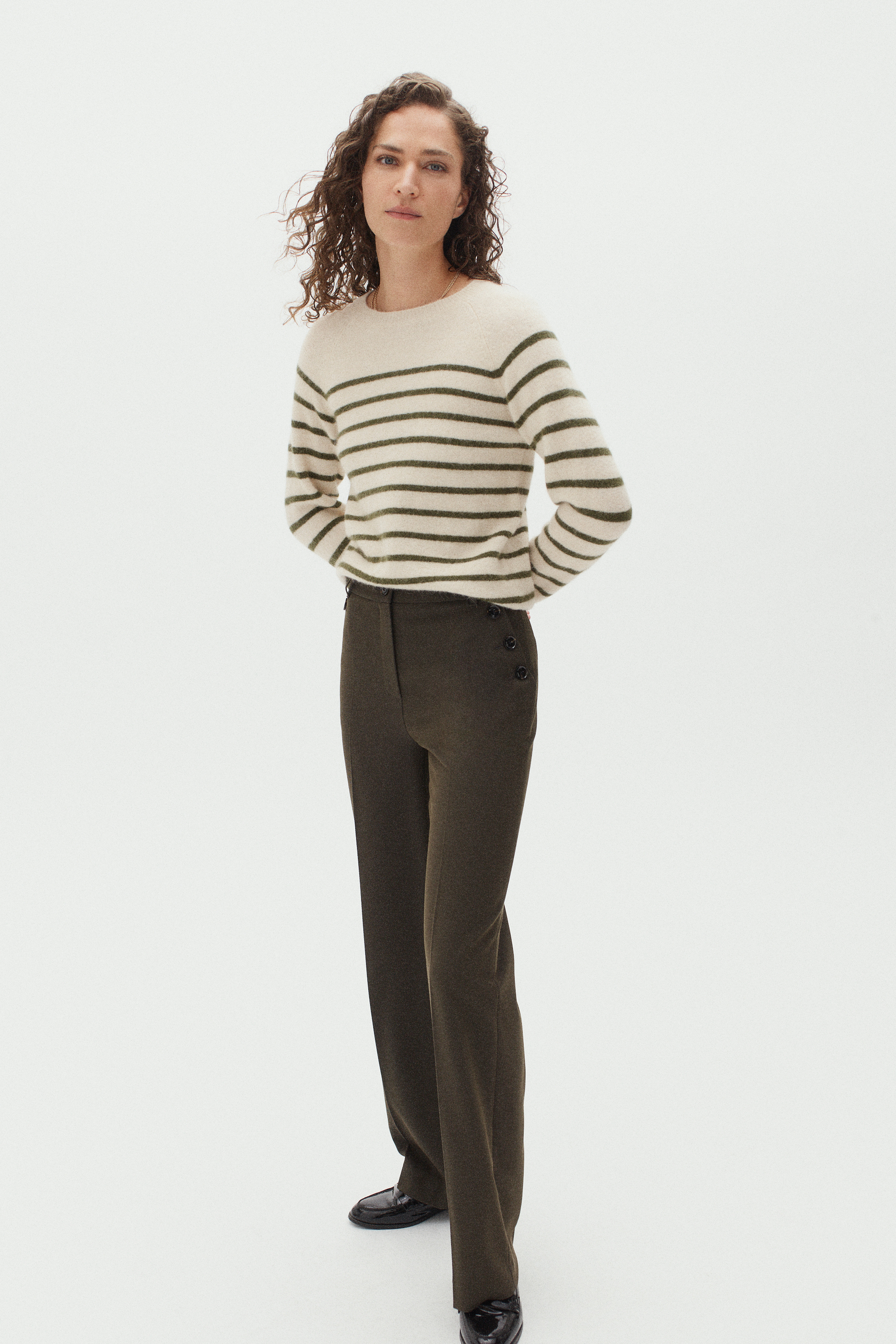 pantalon gaston vert kaki femme pantalon gaston vert kaki femme
