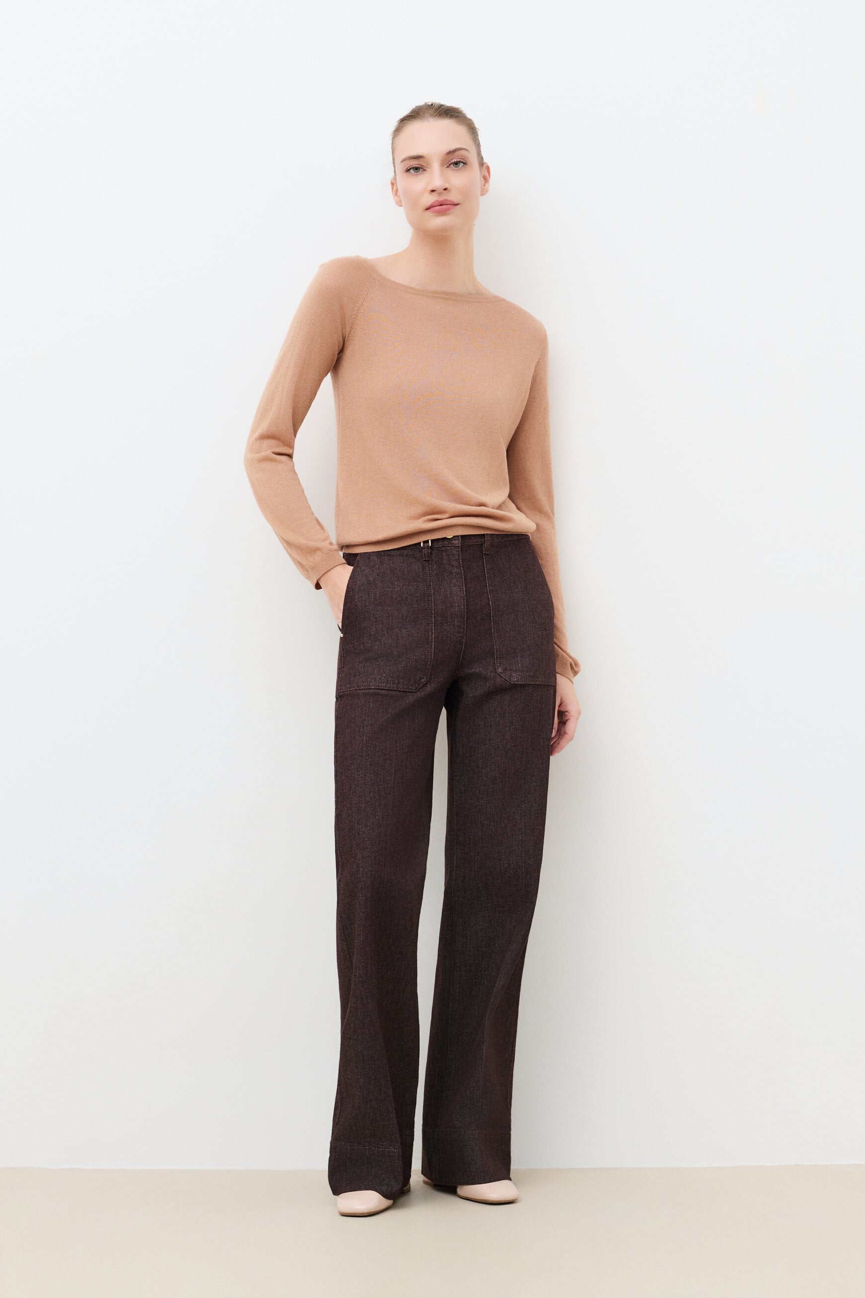 Mylene sweater camel woman