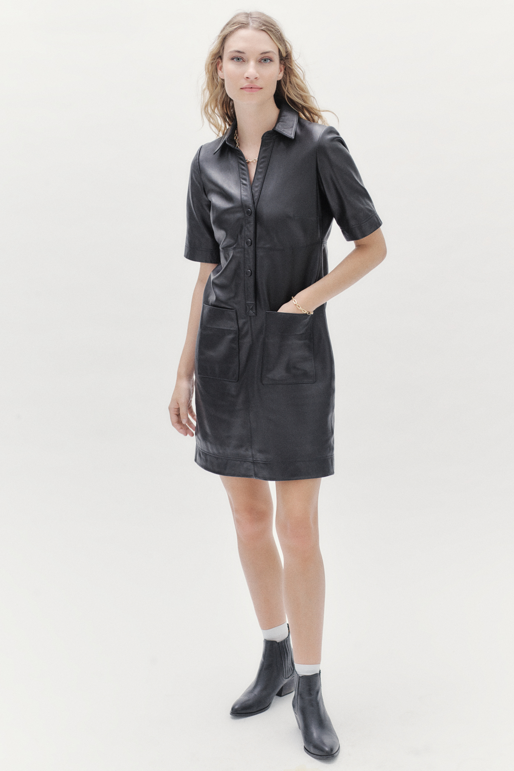 robe laure cuir 100 cuir noir femme robe laure cuir 100% cuir noir femme