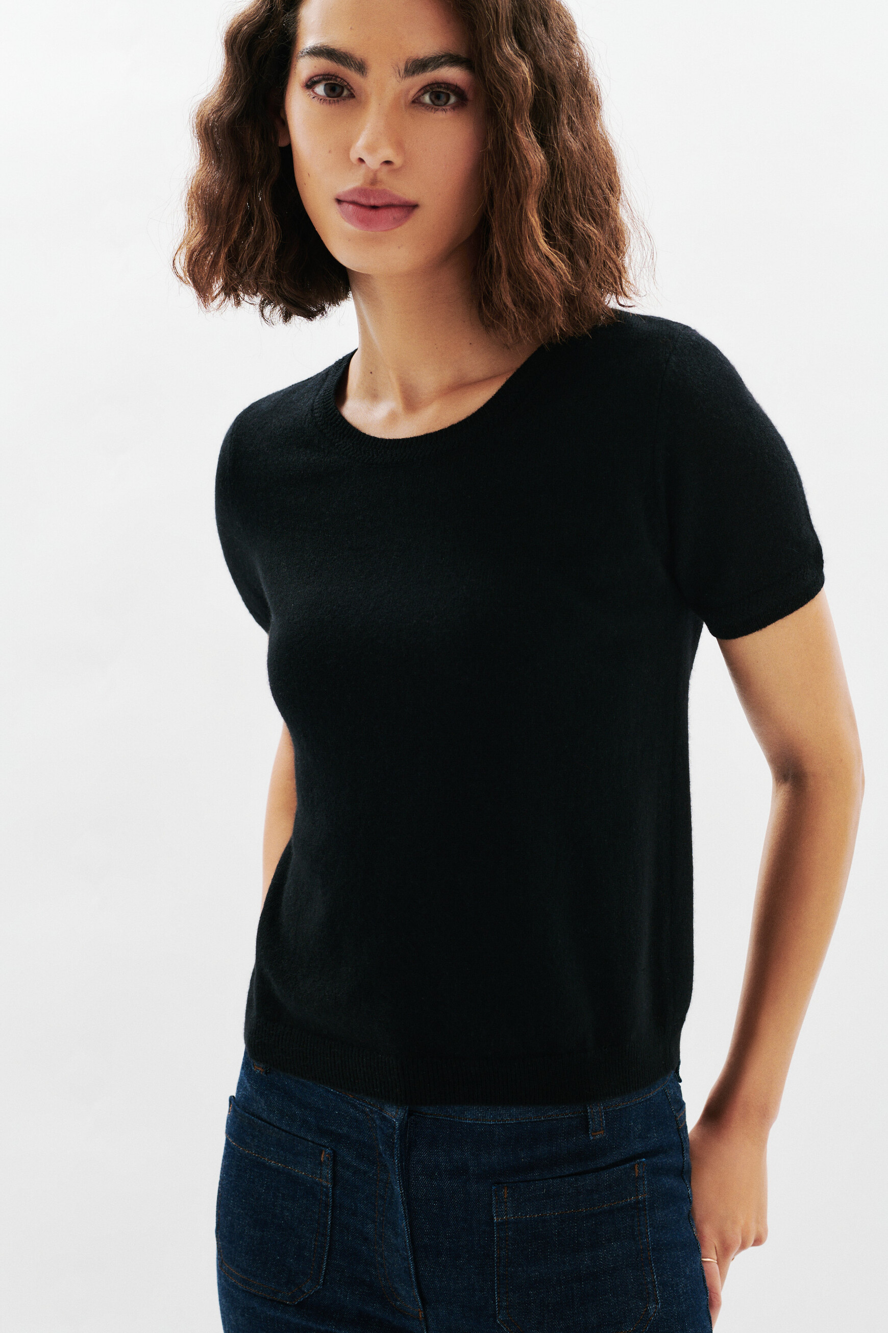mcaro sweater 100 cashmere black woman Mcaro sweater 100% cashmere black woman