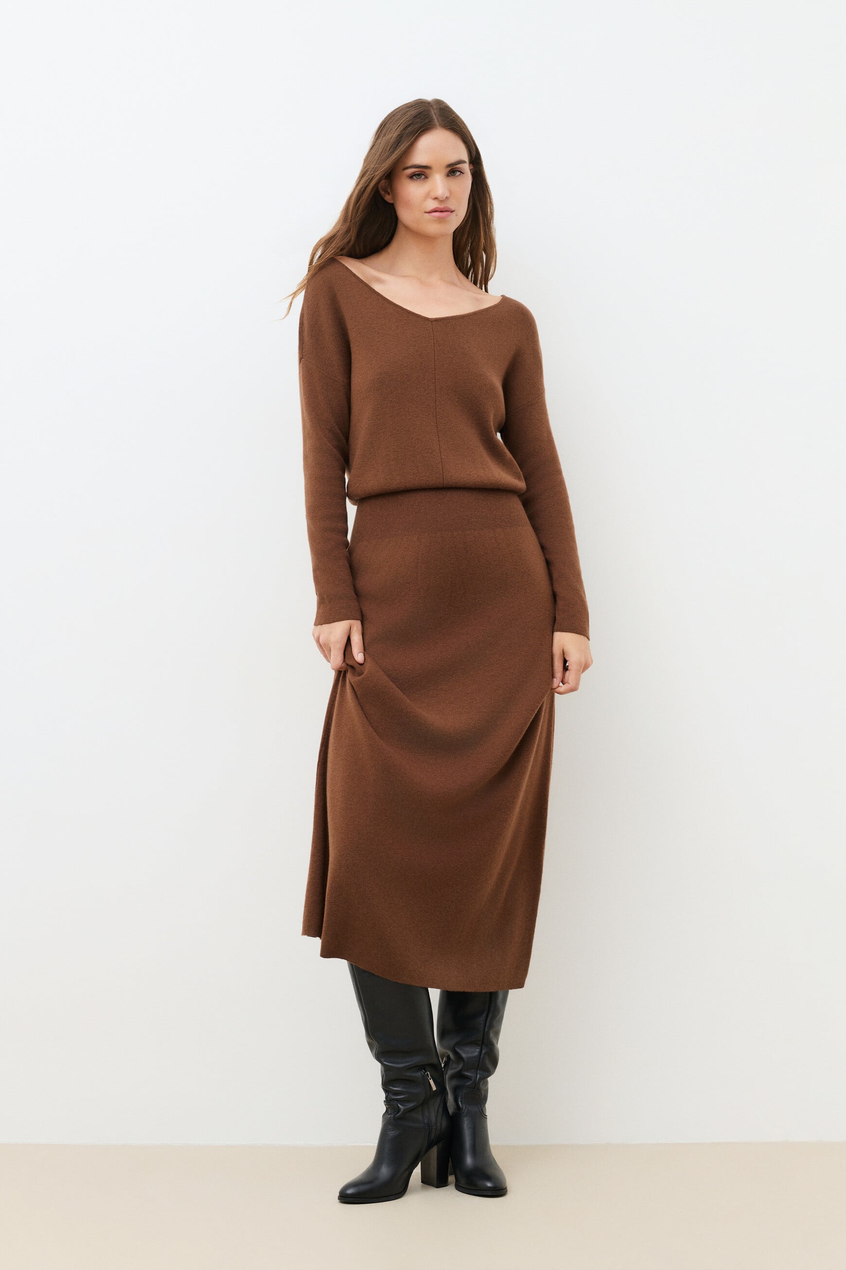 Kleid Rgabyl braun damen