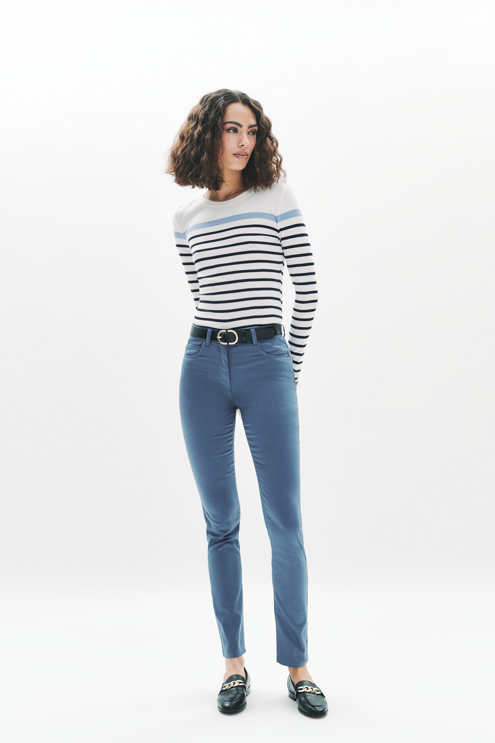 pantalon tomj bleu femme Pantalon Tomj bleu femme