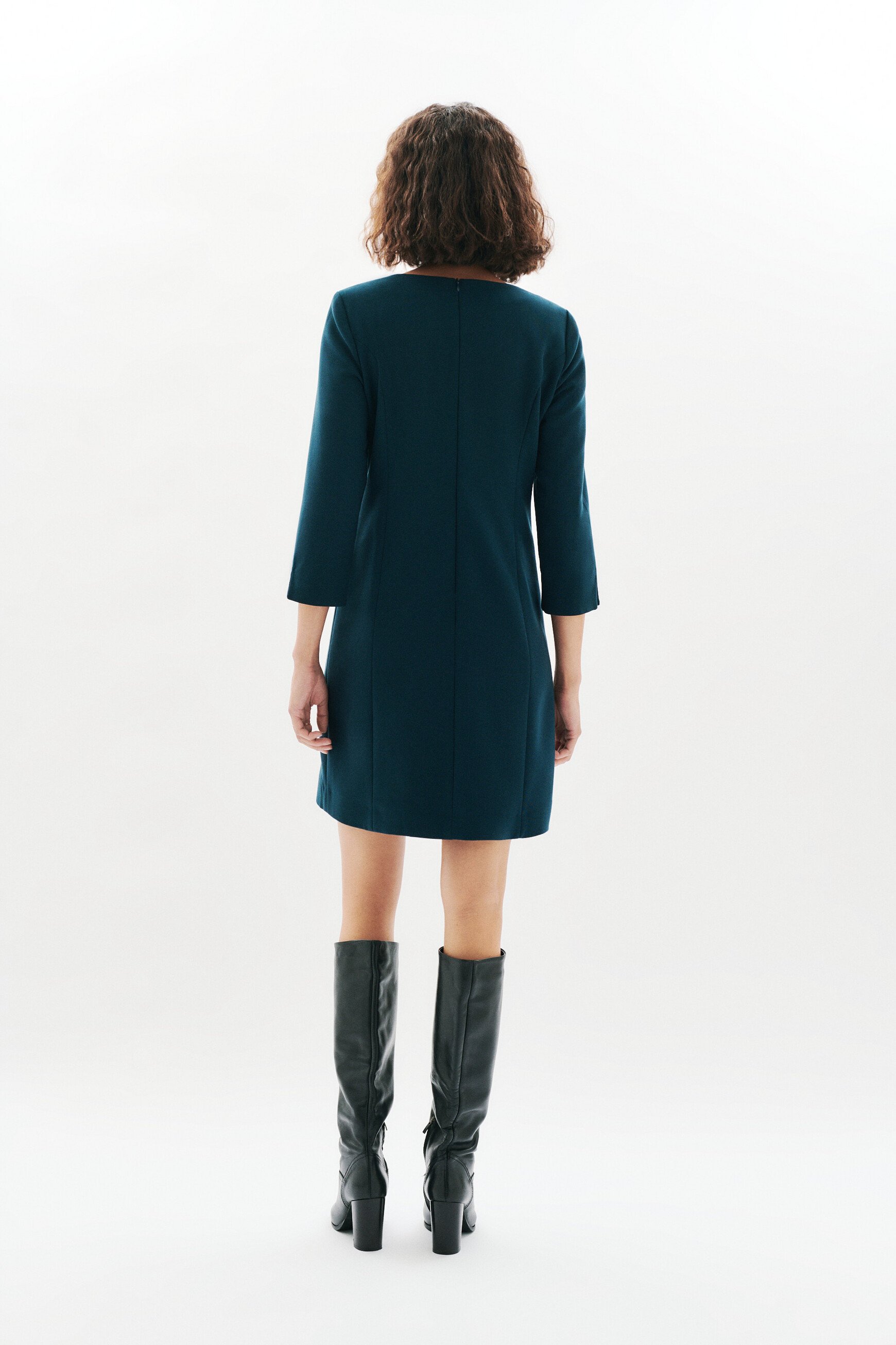 Robe Rdouce bleu canard femme