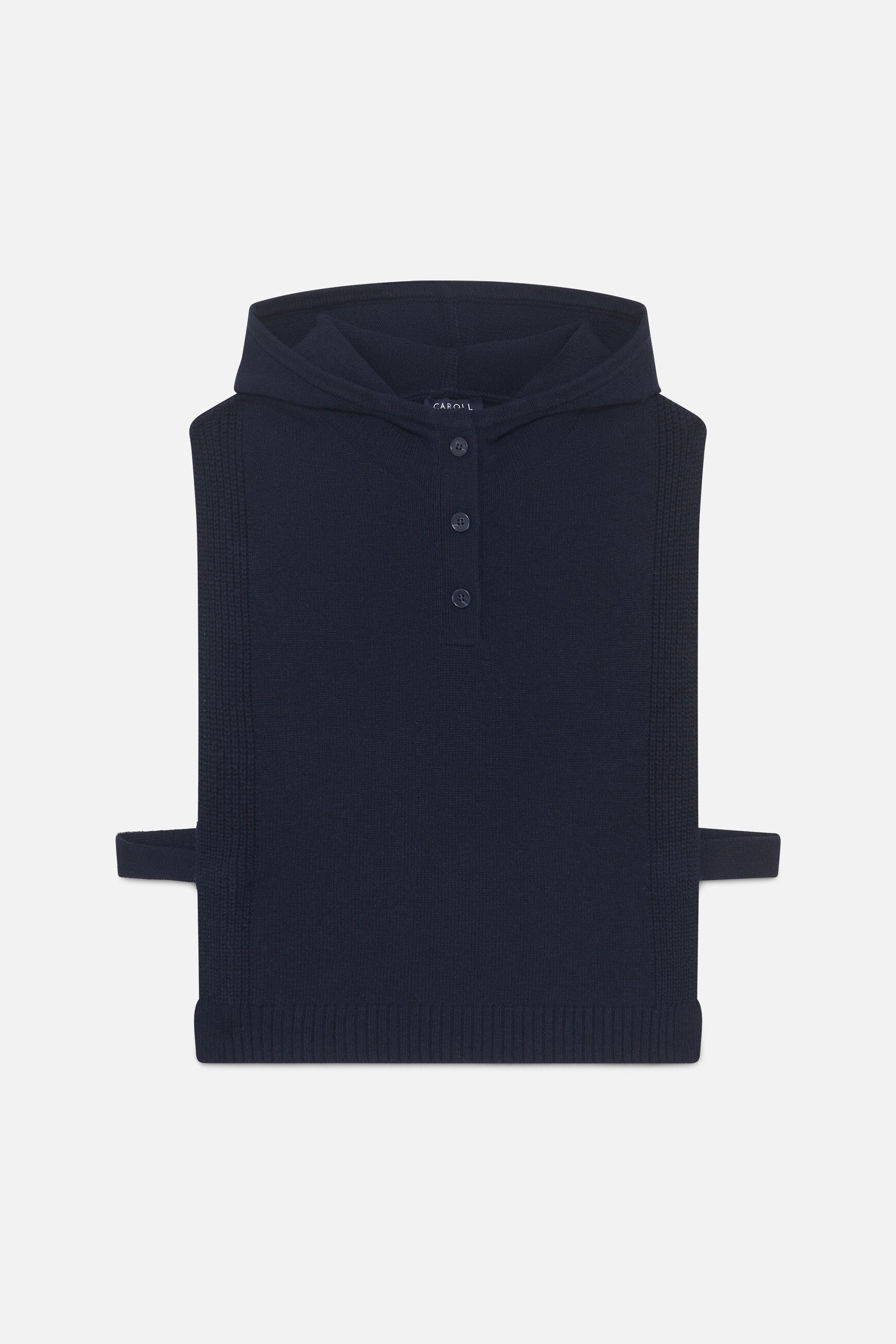 Poncho Yseo bleu marine femme