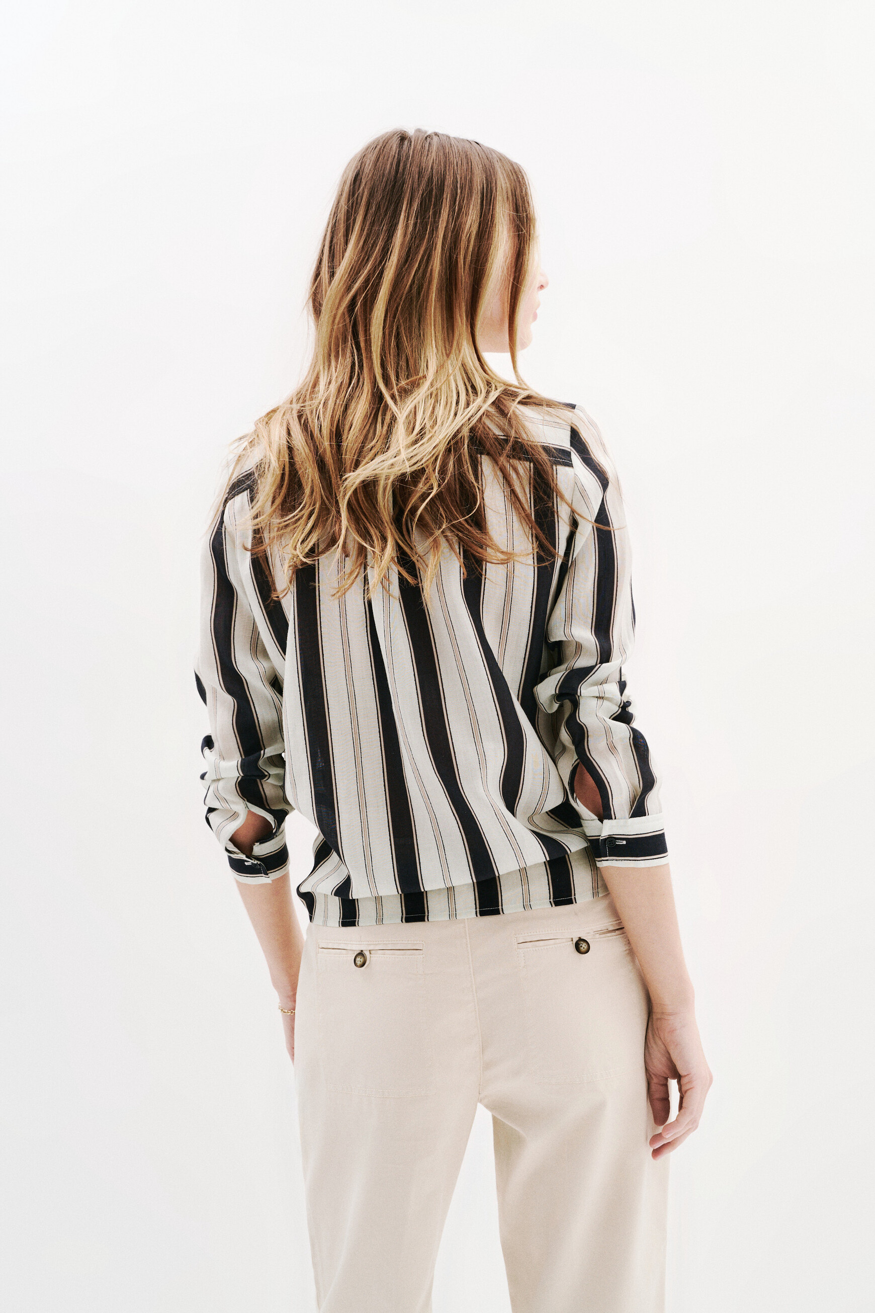 camisa brendastripes negro mujer Camisa Brendastripes negro mujer