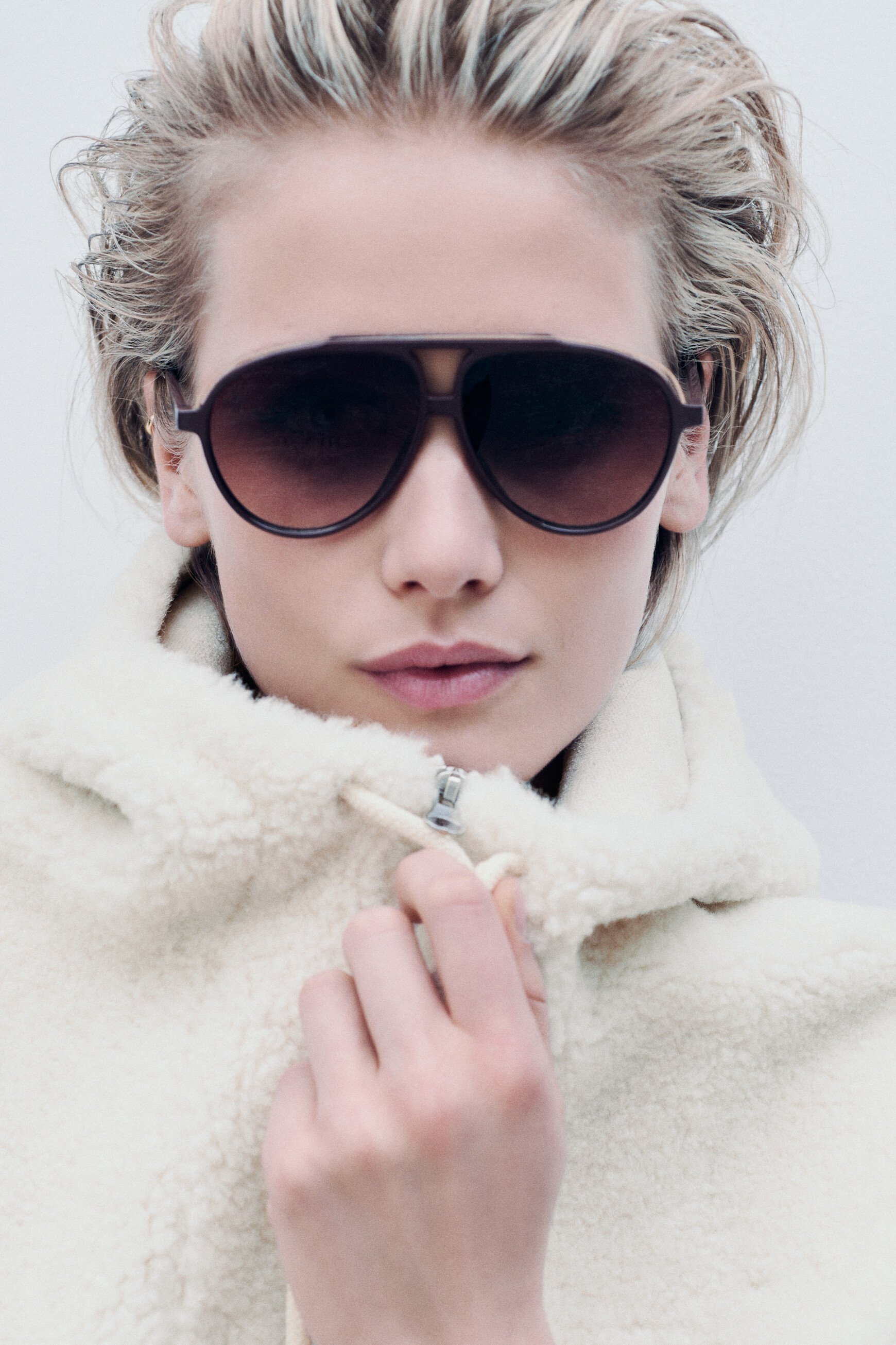 Giboulee coat ivory woman