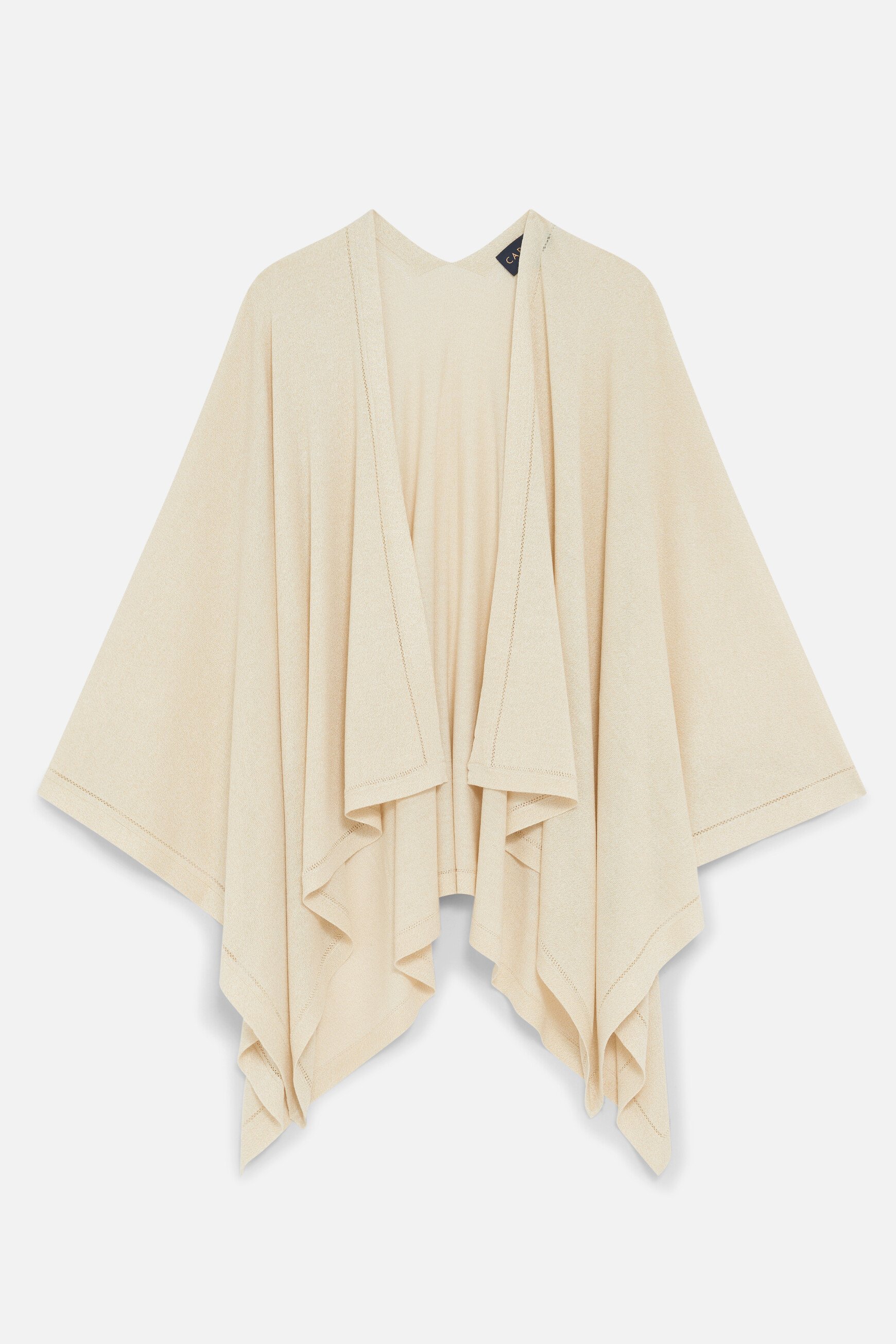 Poncho astrid ivoire femme