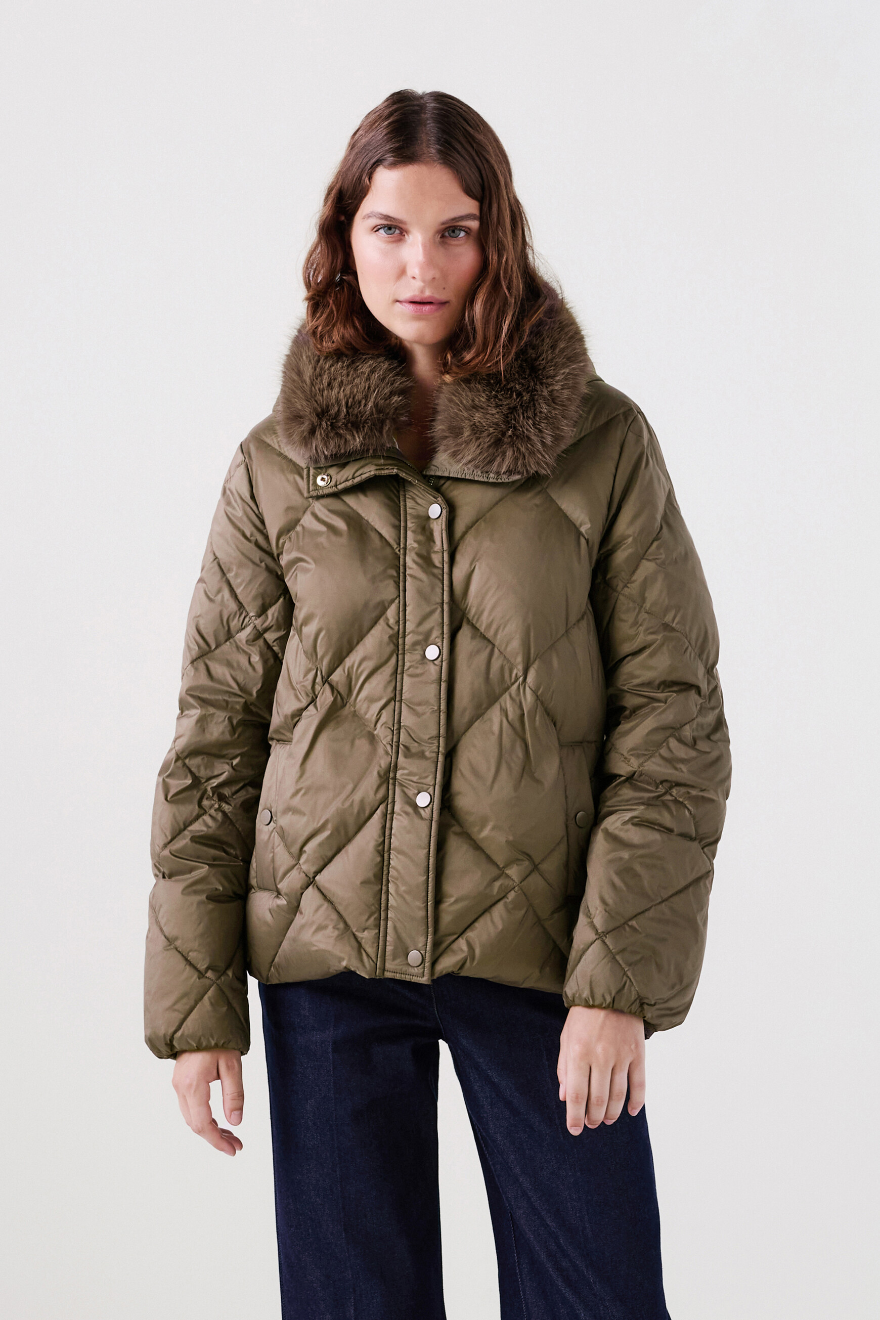Manteau gavony taupe femme