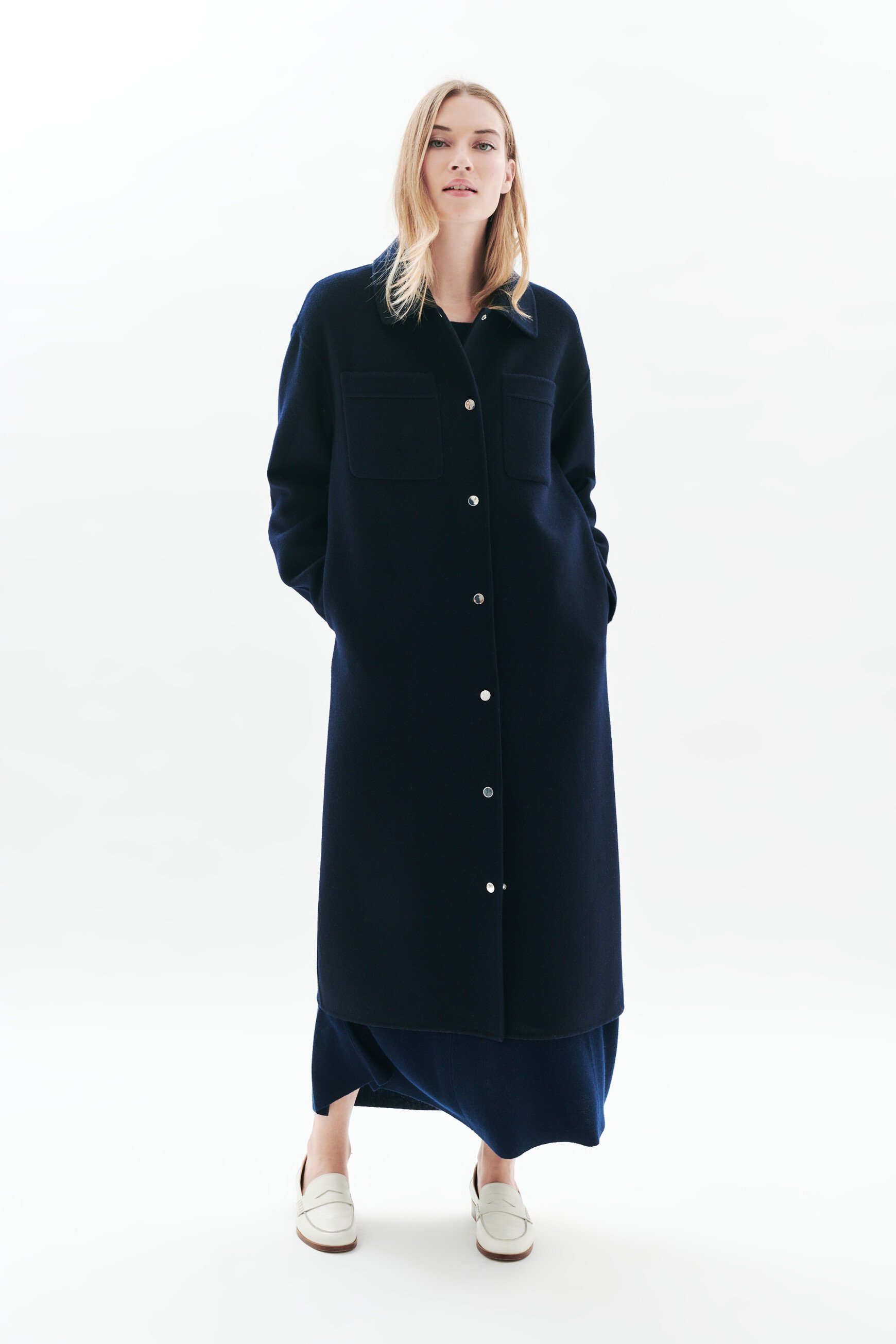 Manteau Gsomero bleu marine femme