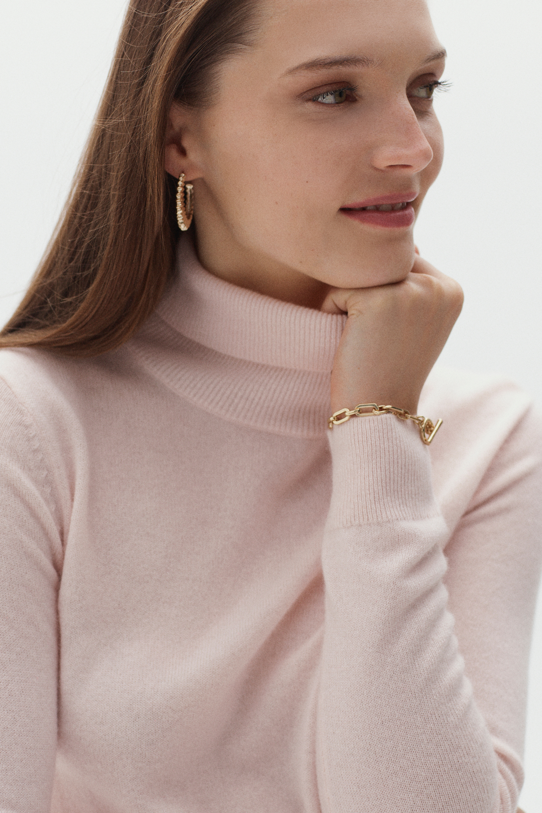pull dylan b 100 cachemire rose clair femme pull dylan b 100% cachemire rose clair femme