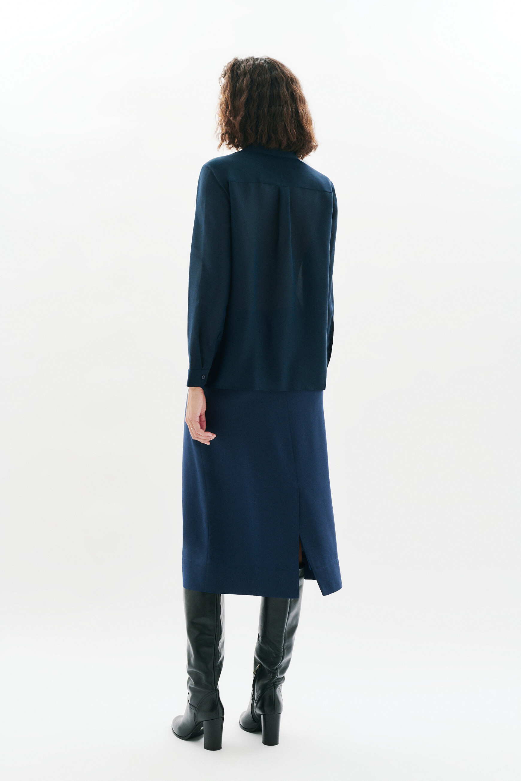 cassis shirt navy blue woman Cassis shirt navy blue woman
