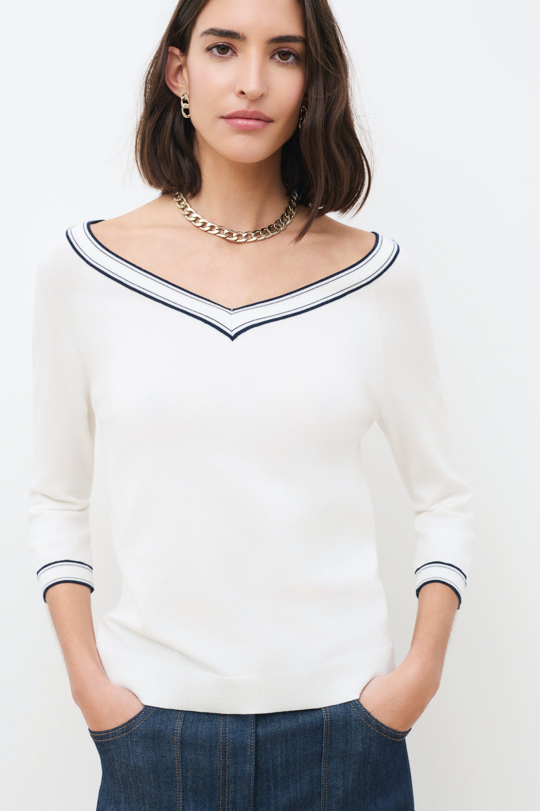 Madeleine sweater ecru woman