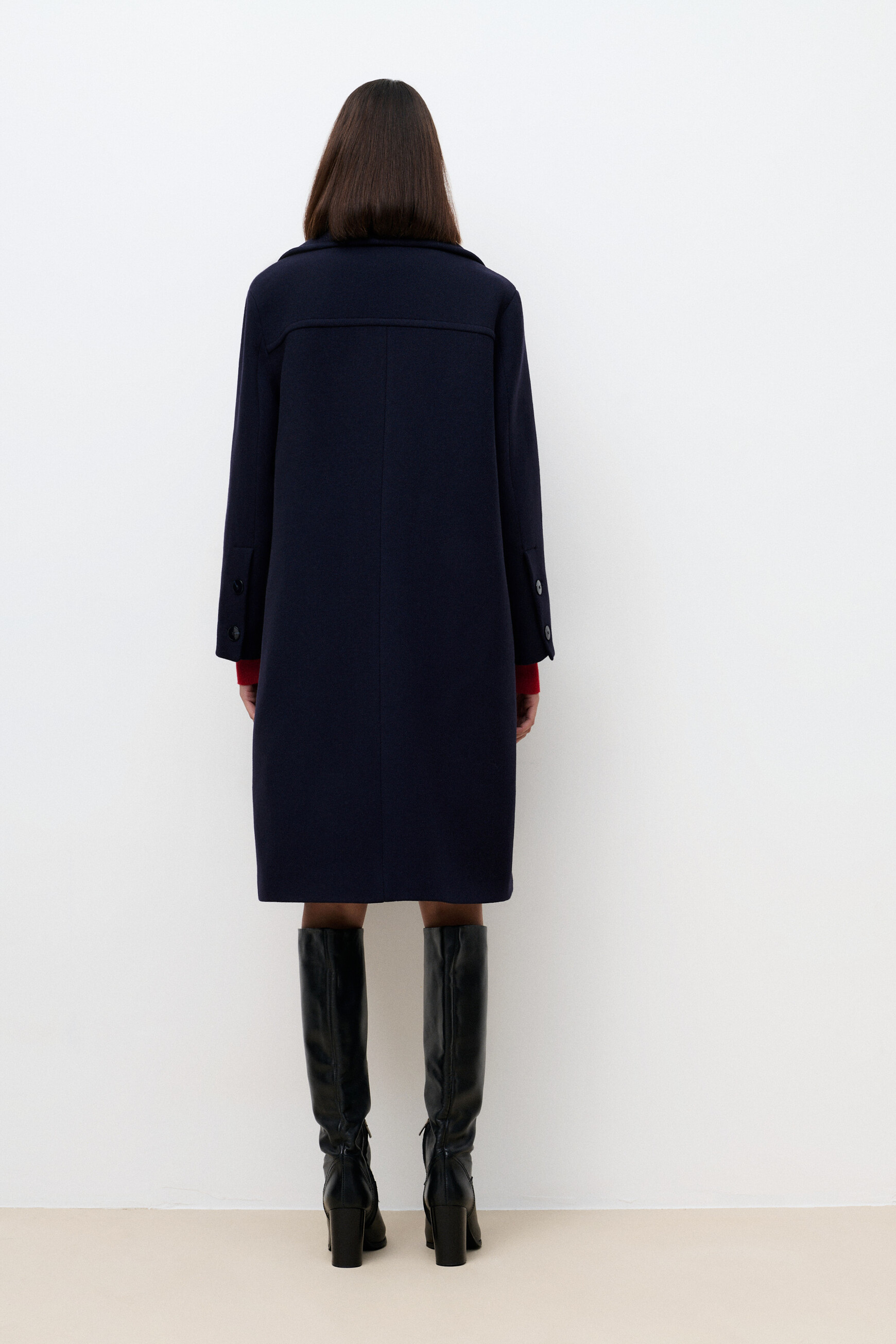 Manteau Gabanone bleu marine femme