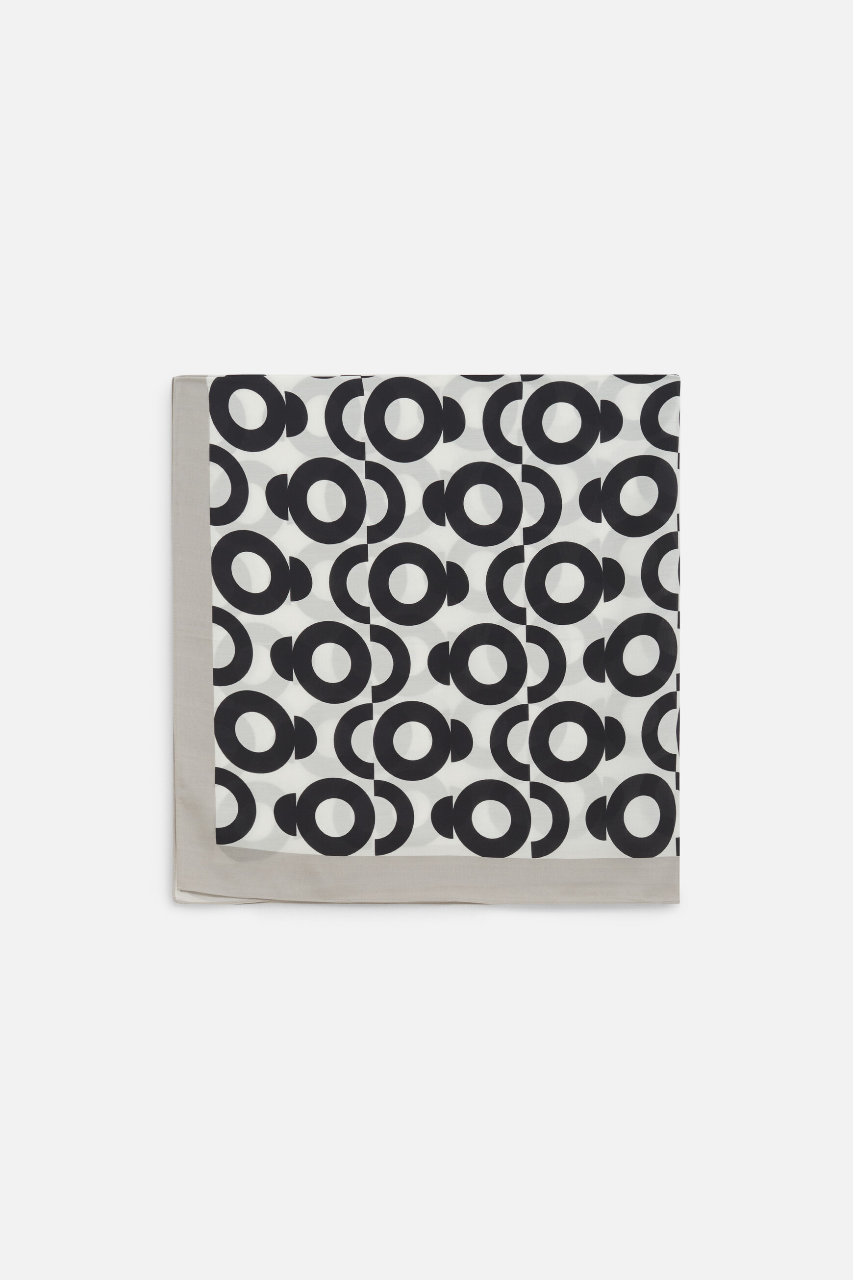 foulard swing gris clair femme Foulard swing gris clair femme