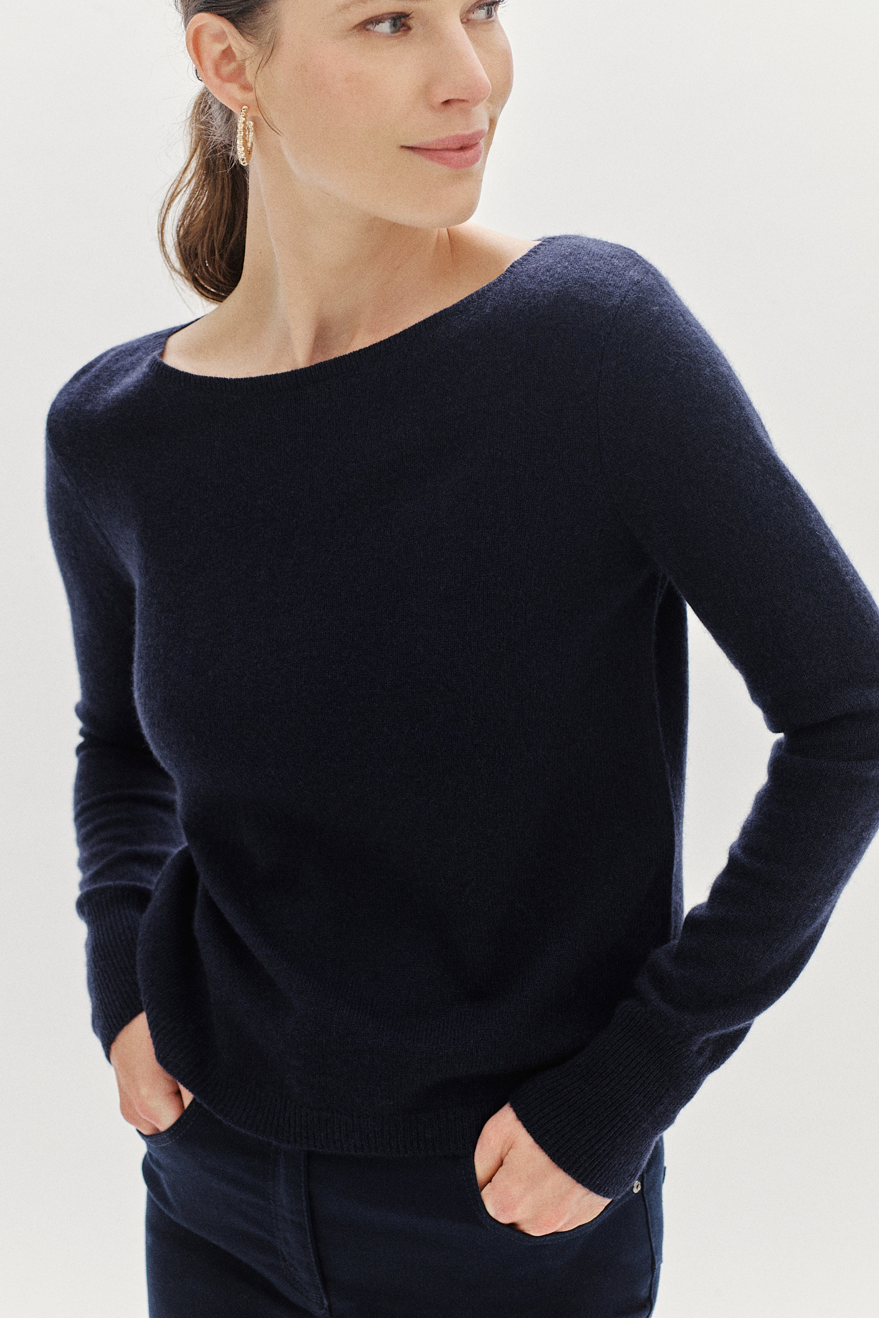 pull zofia lurex 100 cachemire bleu petrole femme pull zofia lurex 100% cachemire bleu petrole femme