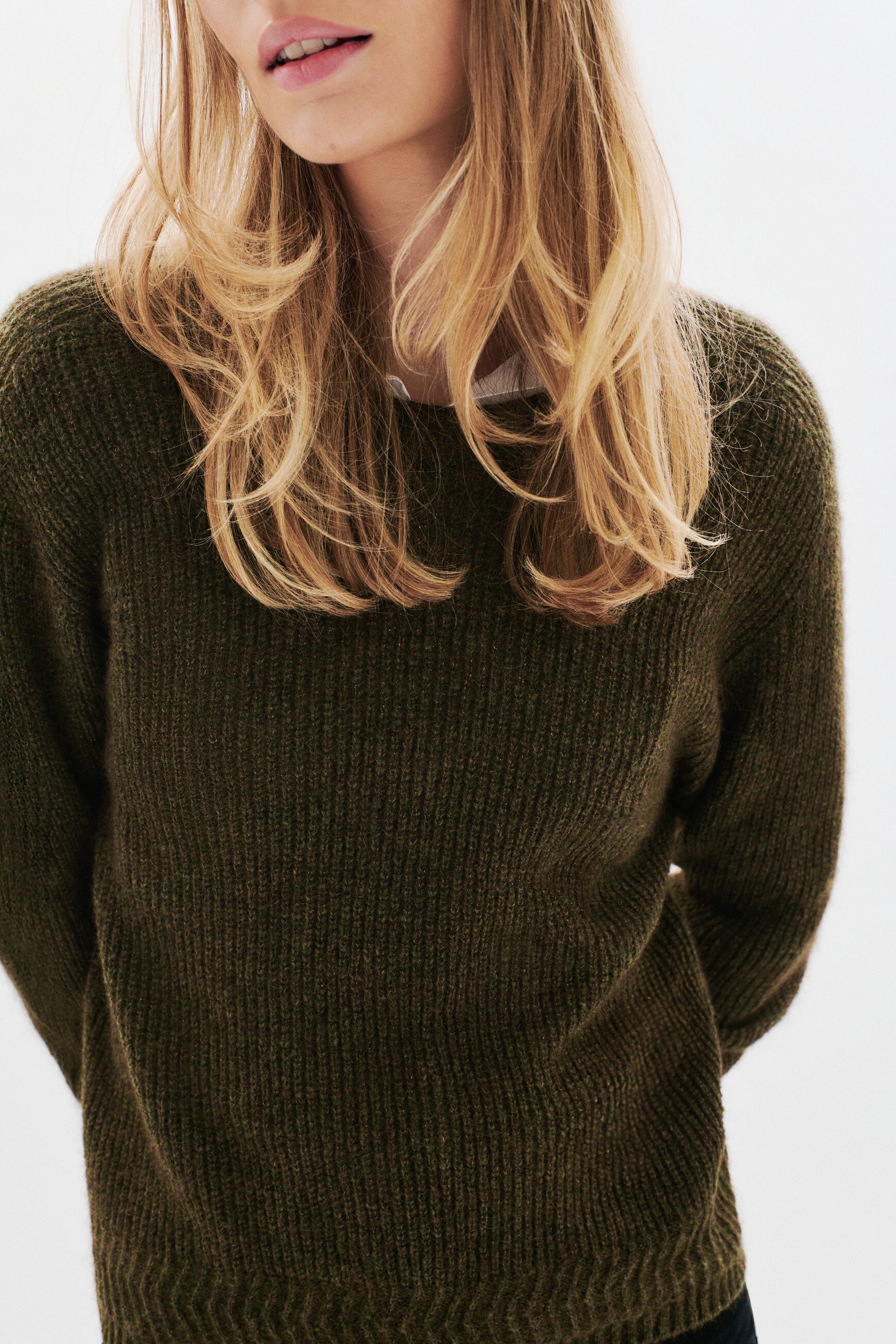 Jersey Mclarisse verde caqui mujer