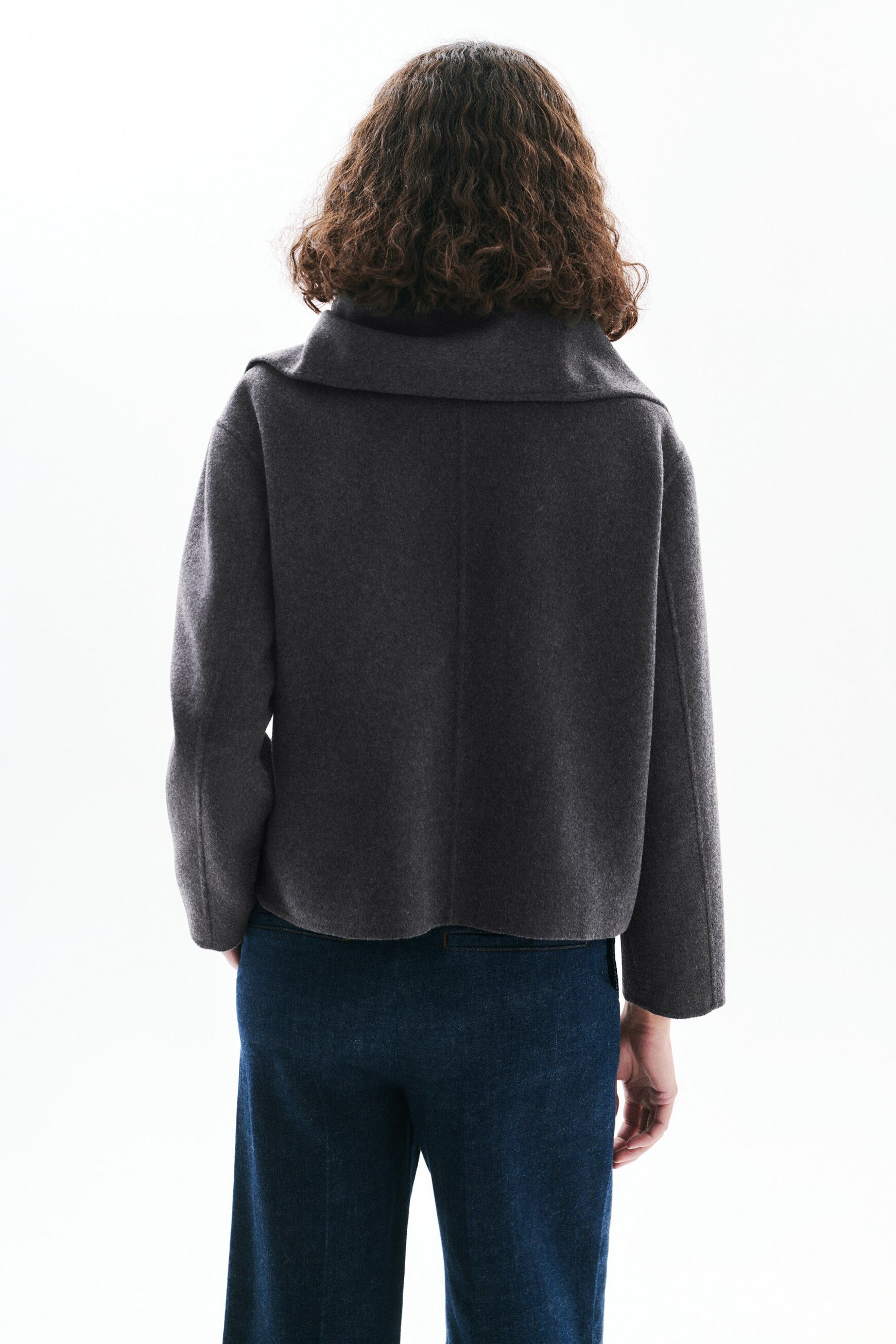 Gentiane coat grey woman