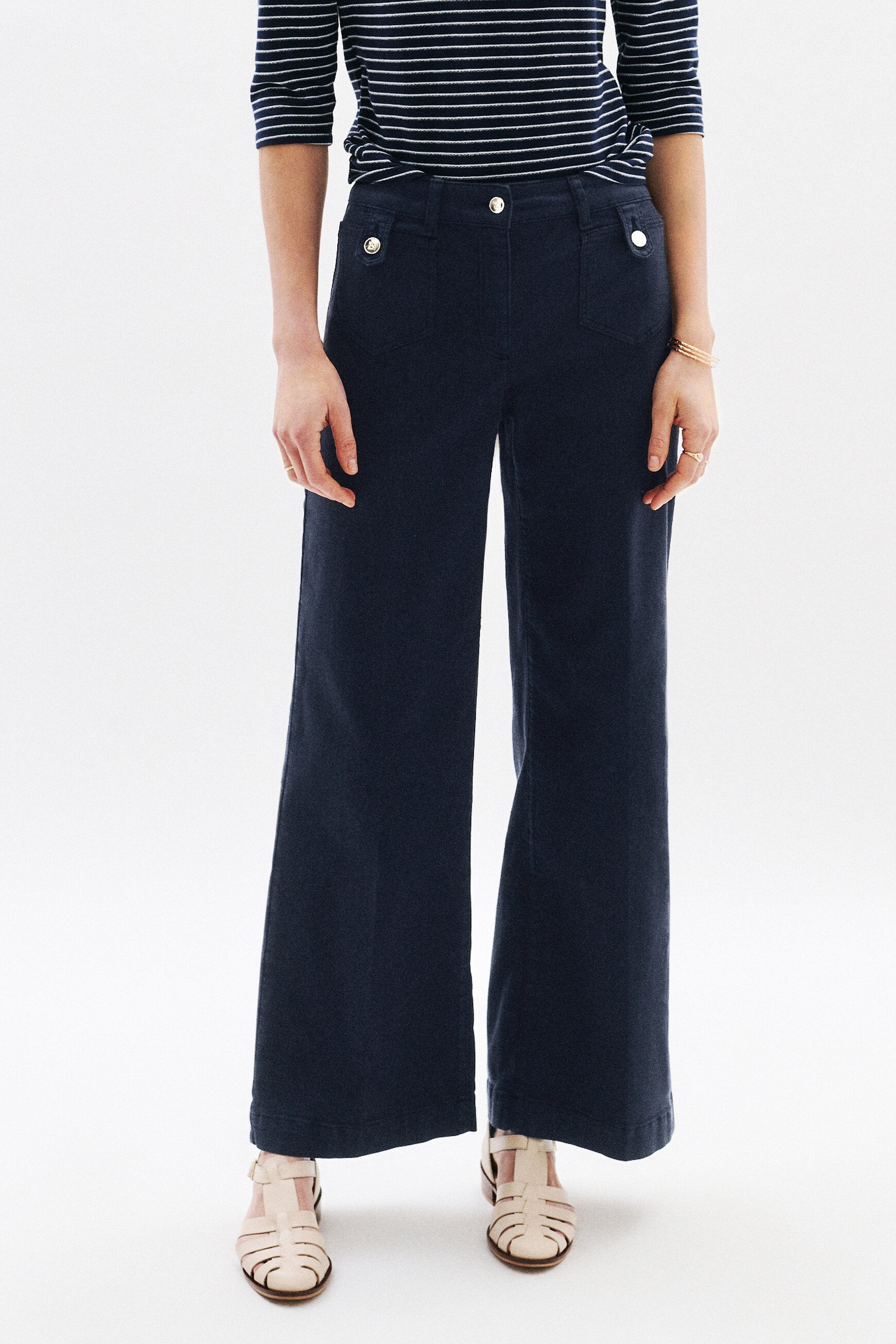 pantalon pietro bleu marine femme Pantalon Pietro bleu marine femme