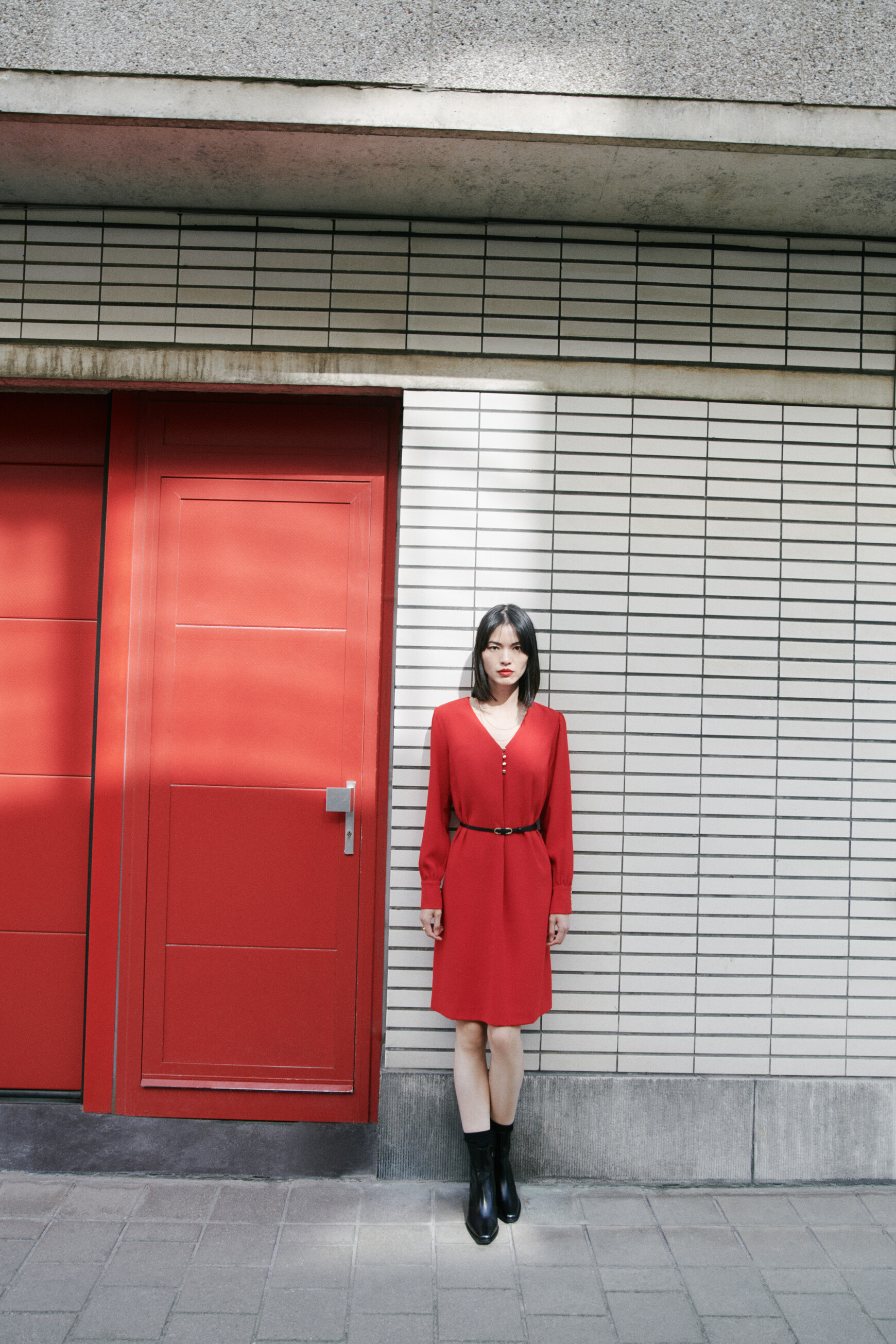 robe roseline rouge femme Robe roseline rouge femme