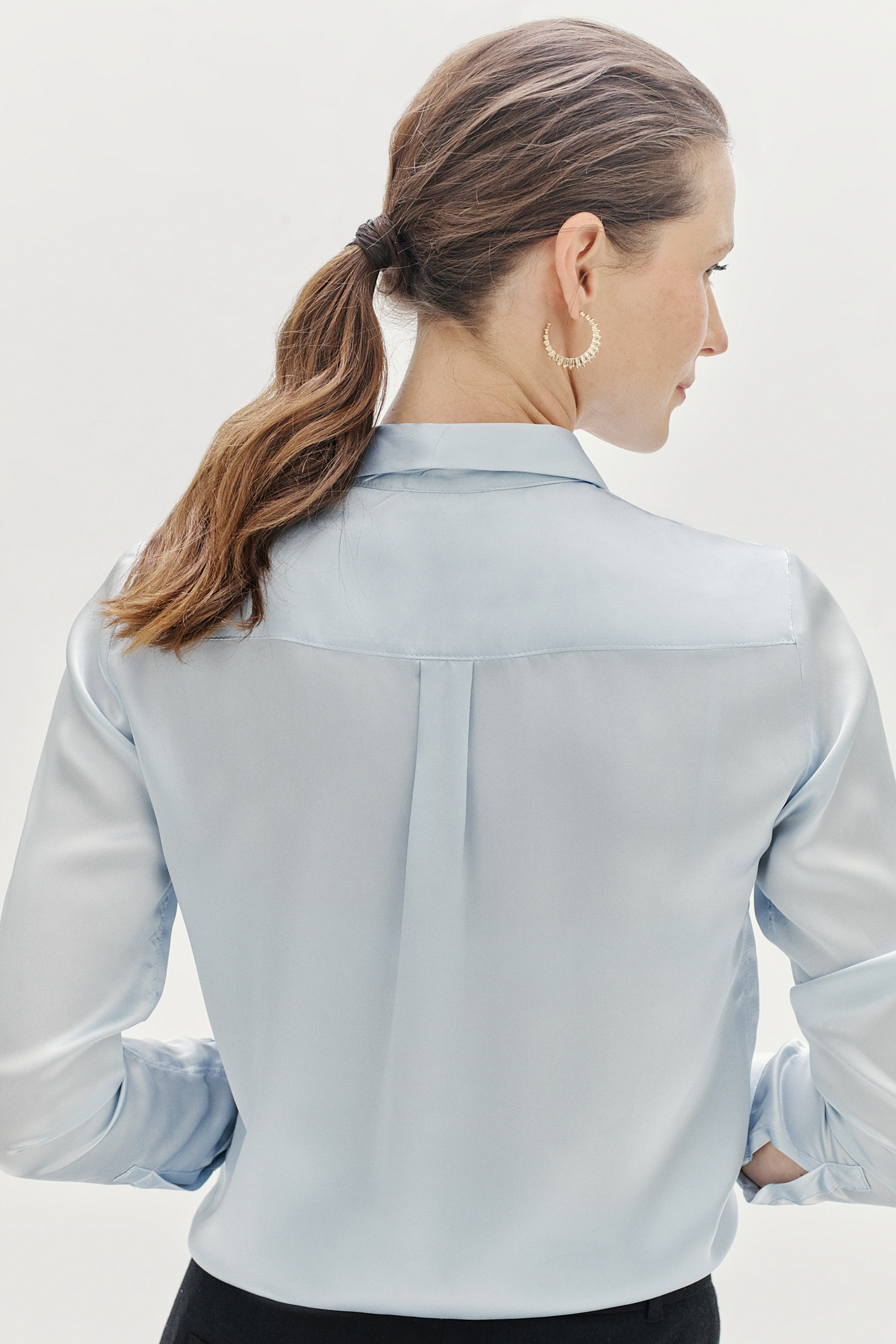 chemisier jeanne 100 soie bleu ciel femme chemisier jeanne 100% soie bleu ciel femme