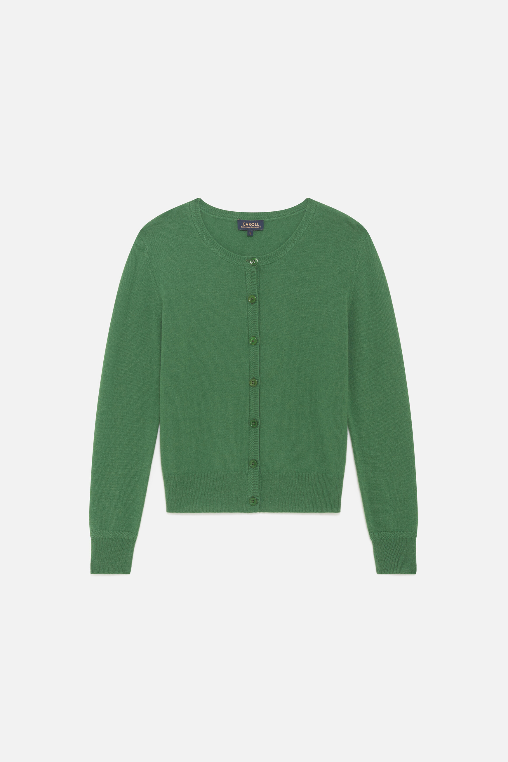 Pull Mcaroline 100% cachemire vert femme