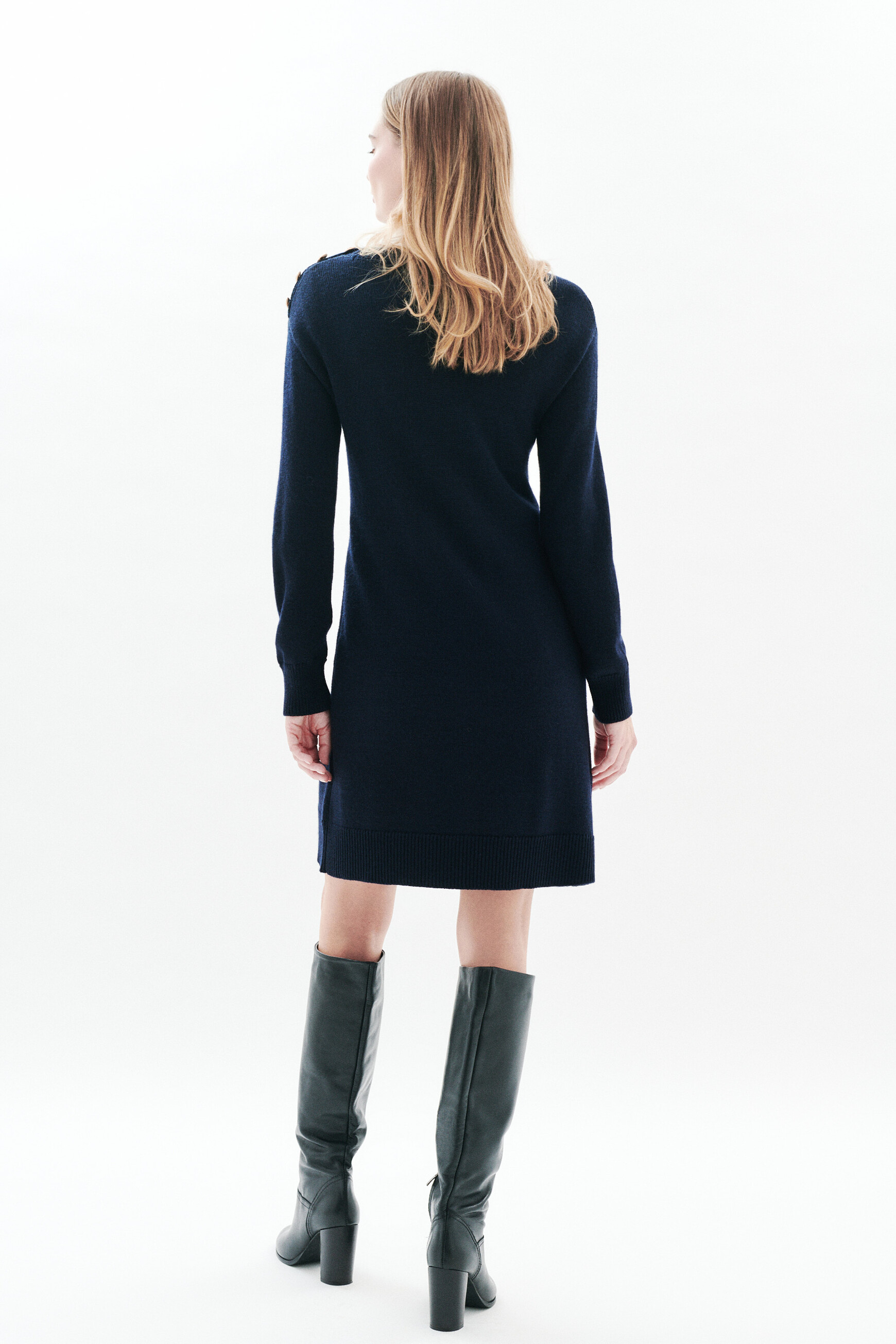 Rmaud dress navy blue woman