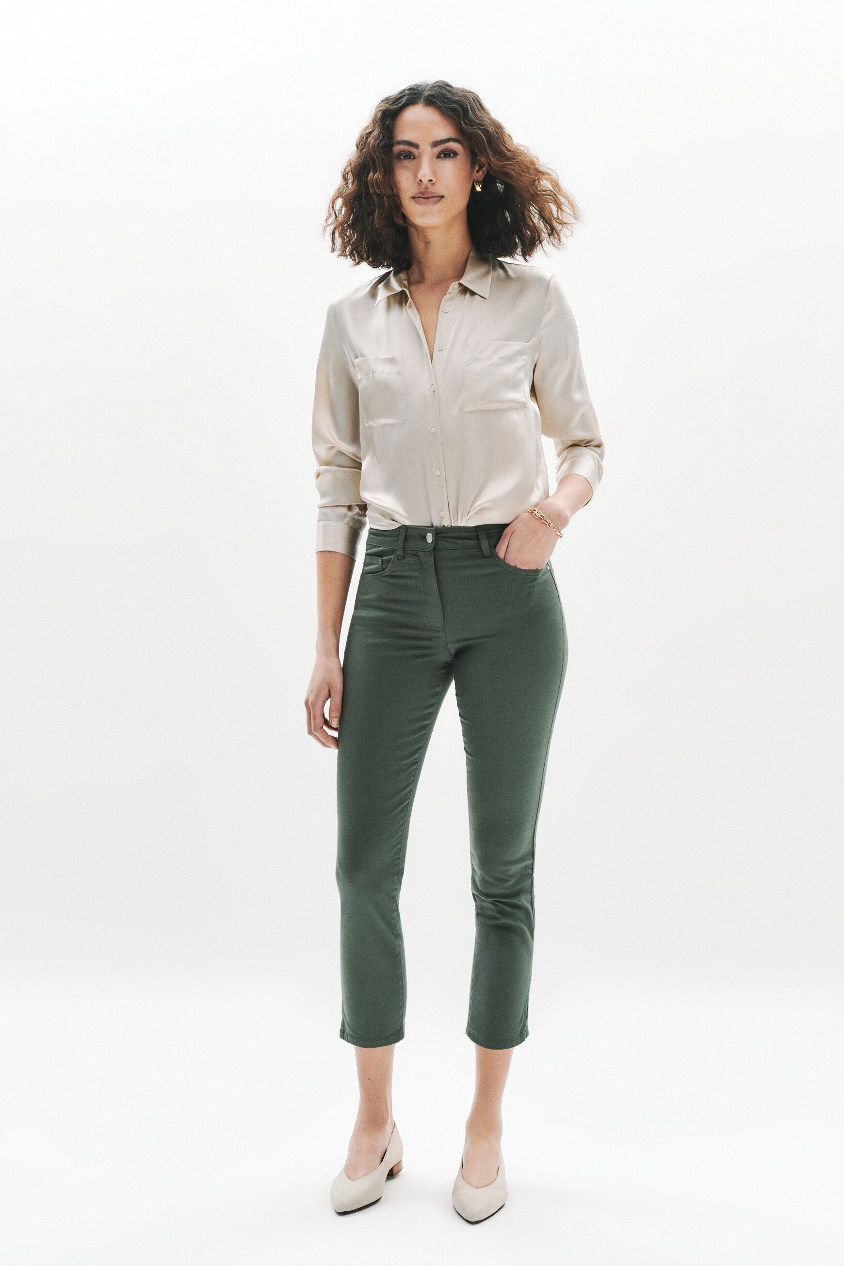 caprihose mason khakigrun damen Caprihose Mason khakigrün damen