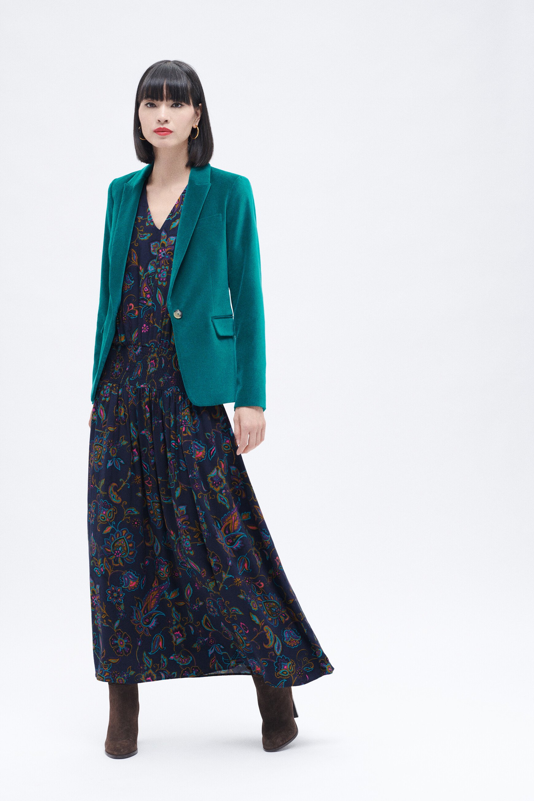 Robe rybilo bleu marine femme