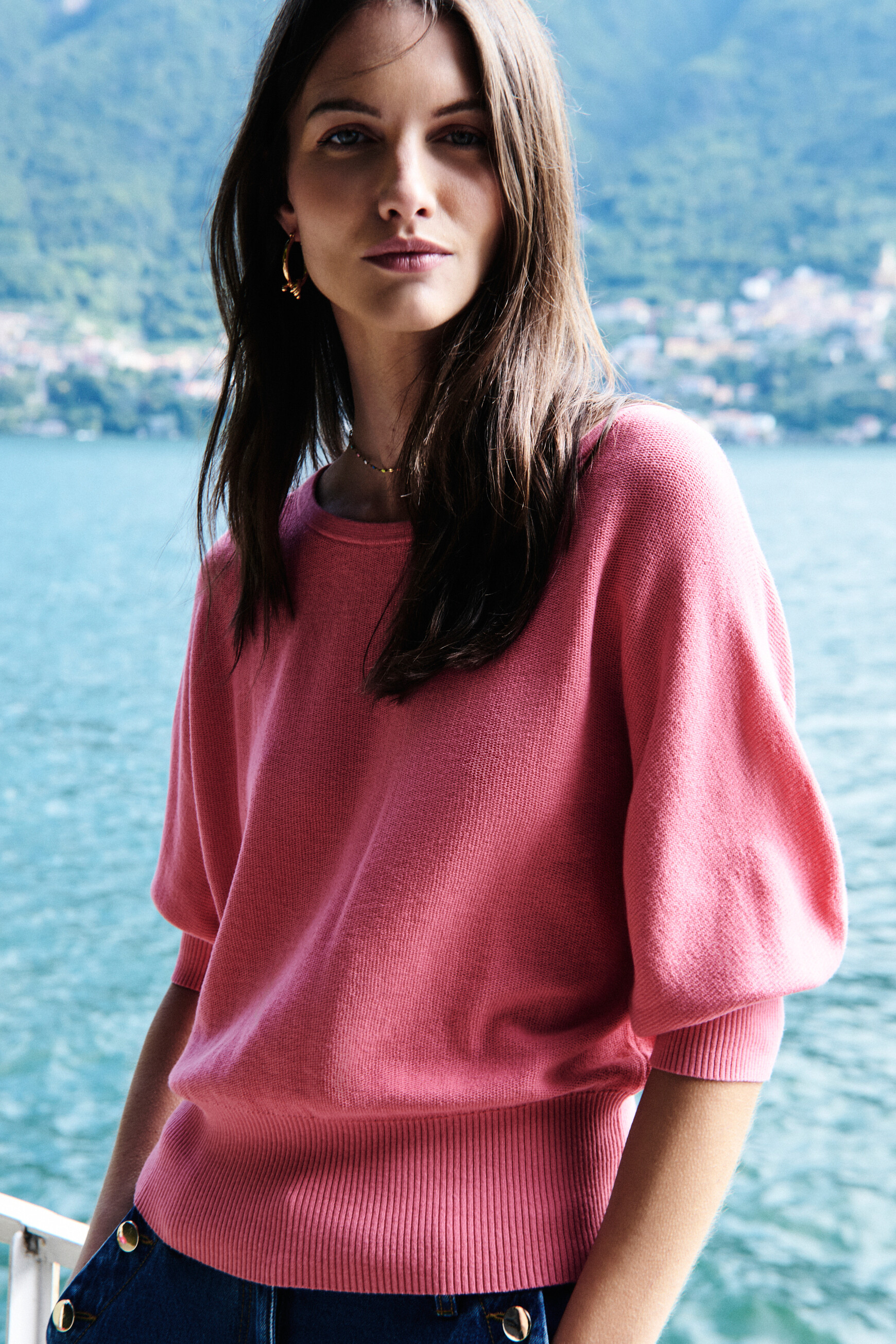 pull joan oversize rose femme Pull joan oversize rose femme