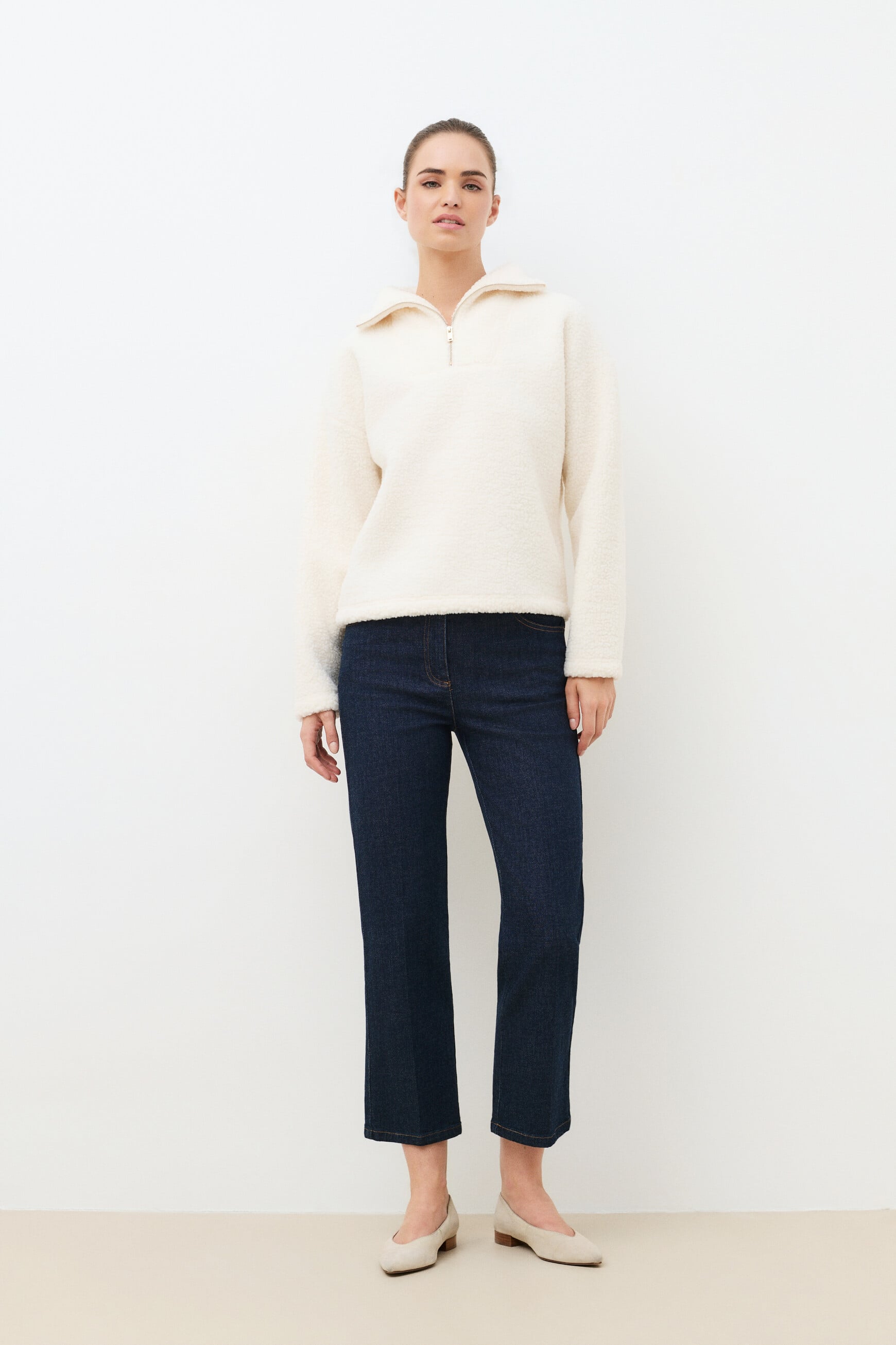Sweat Tleandro1 ecru woman