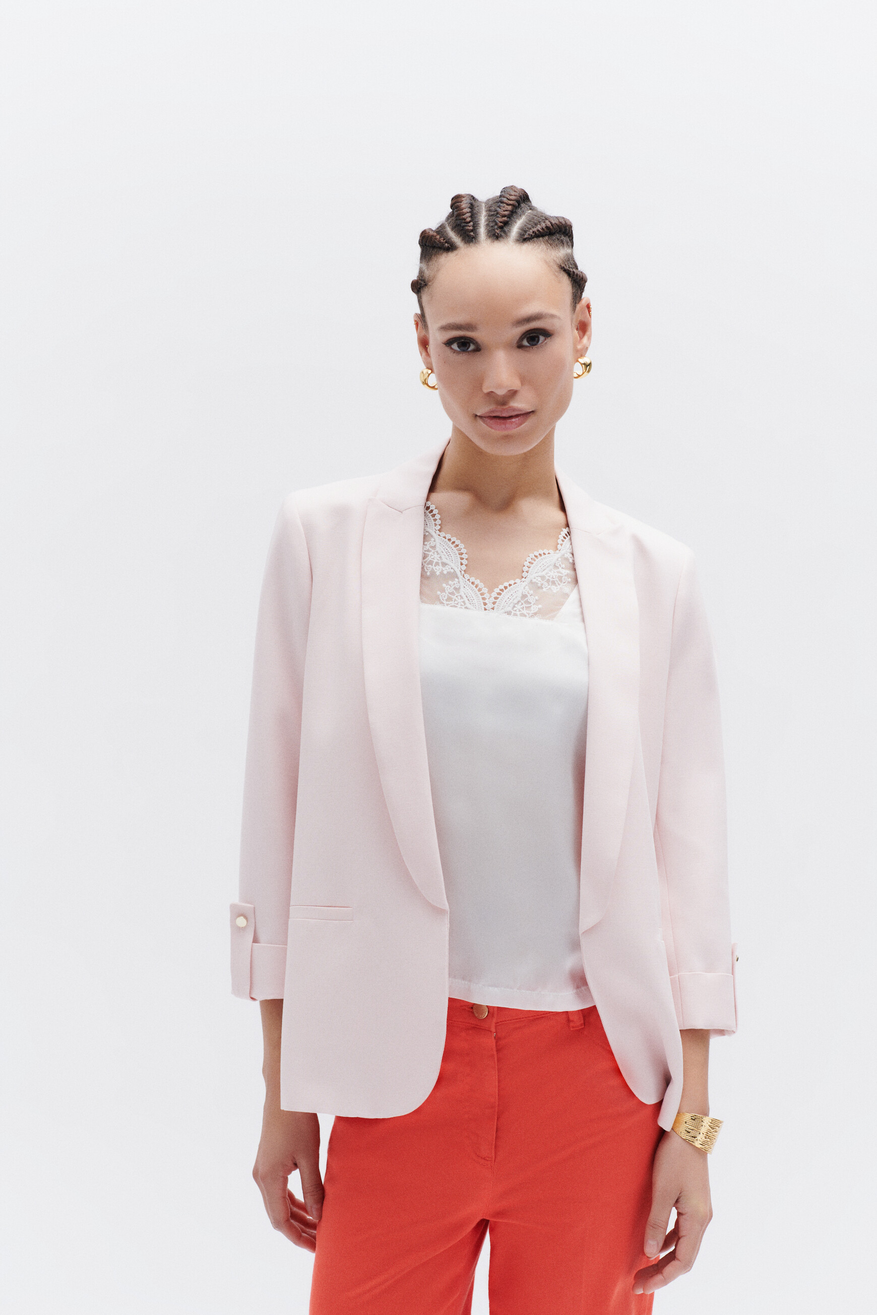 blazer elvie rose clair femme blazer elvie rose clair femme