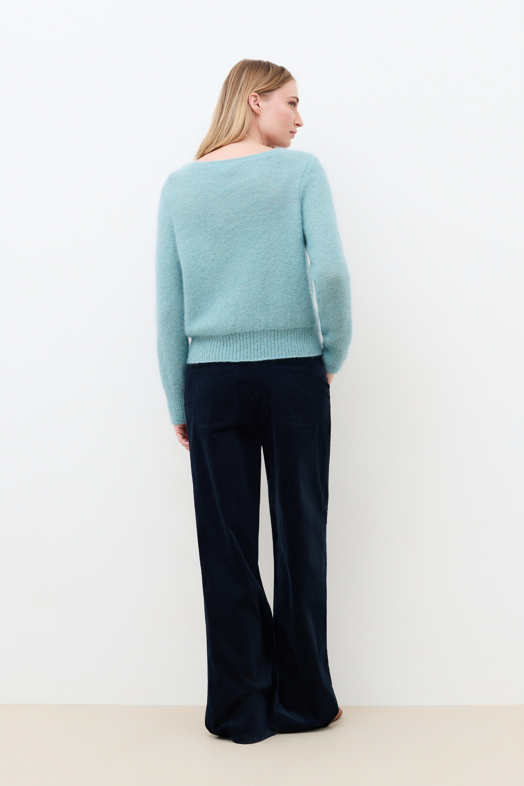 Stephano sweater blue-grey woman