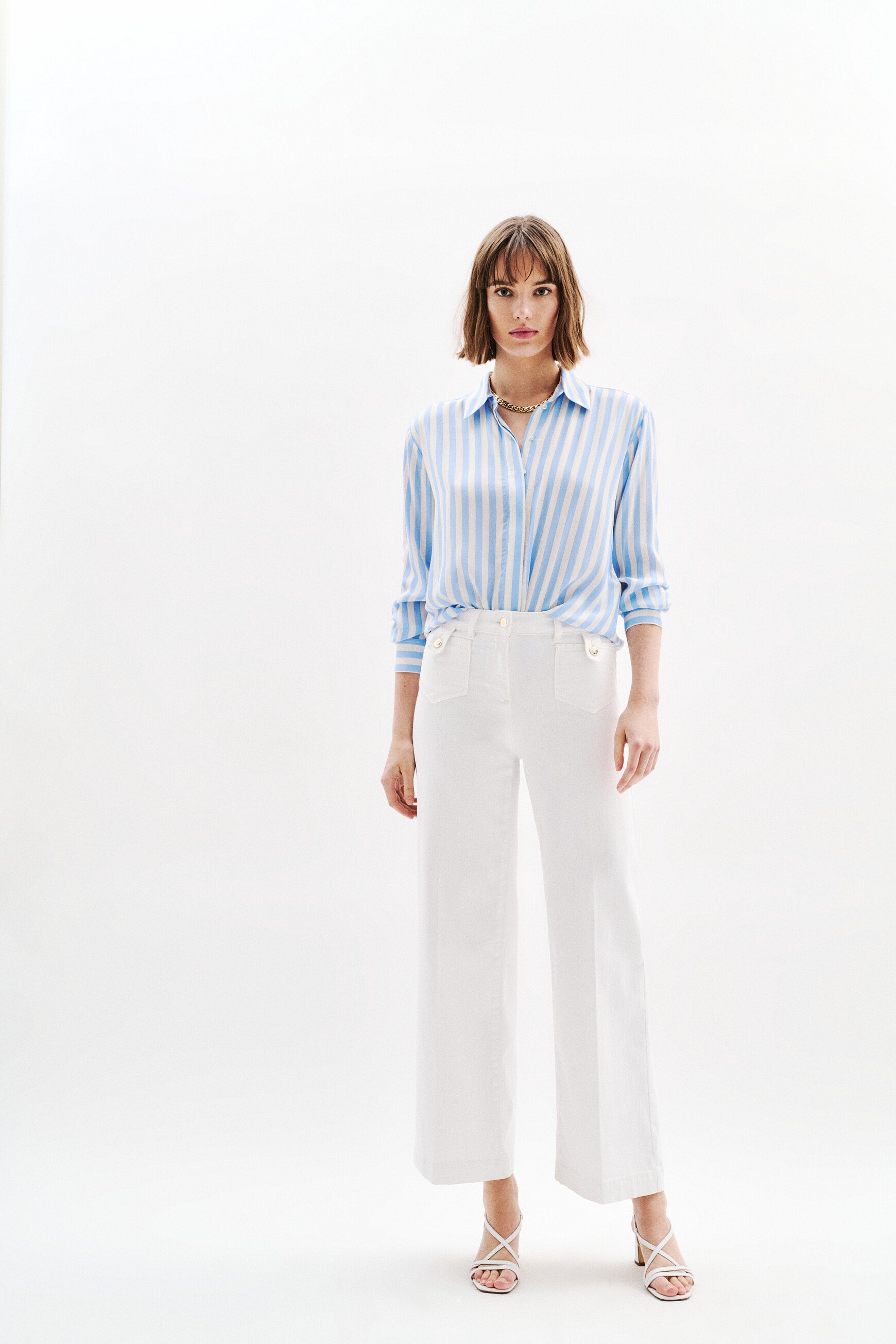 camisa caby azul cielo mujer Camisa Caby azul cielo mujer