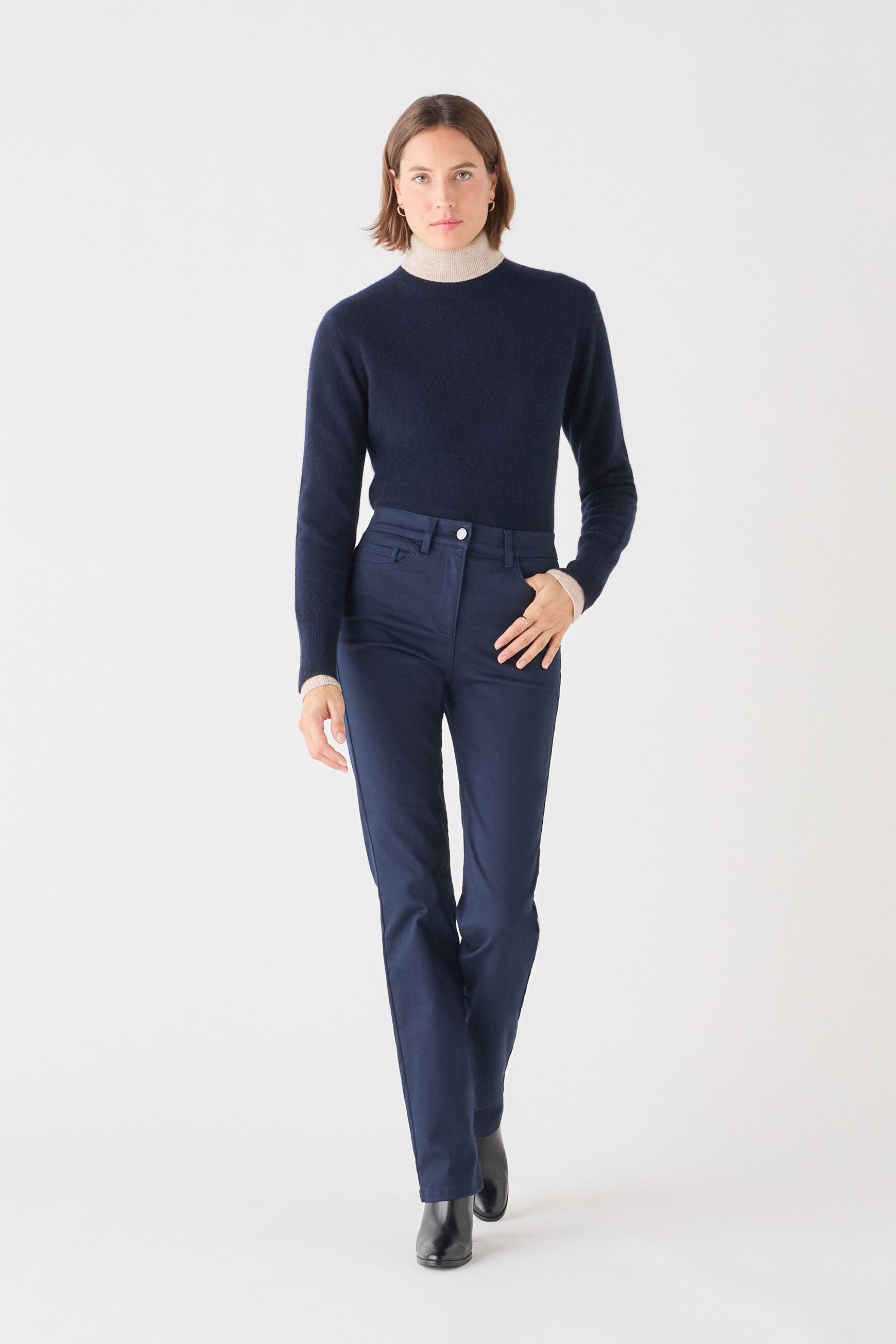 Prayanoc trousers navy blue woman
