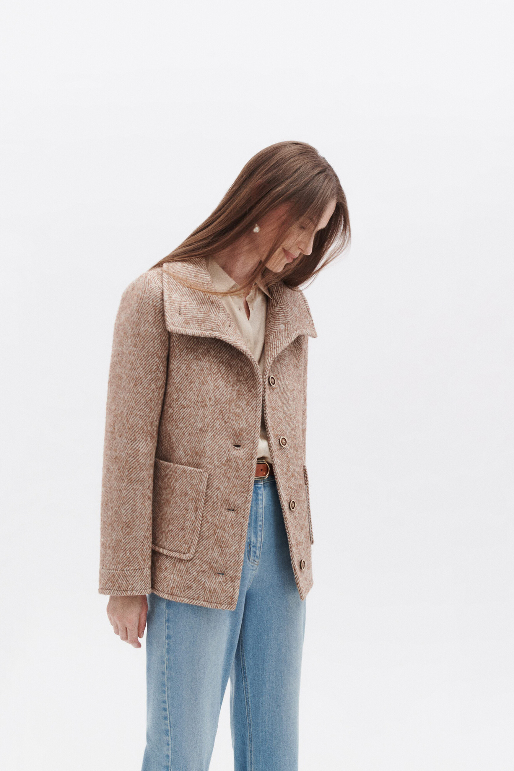 Goa coat cognac brown woman