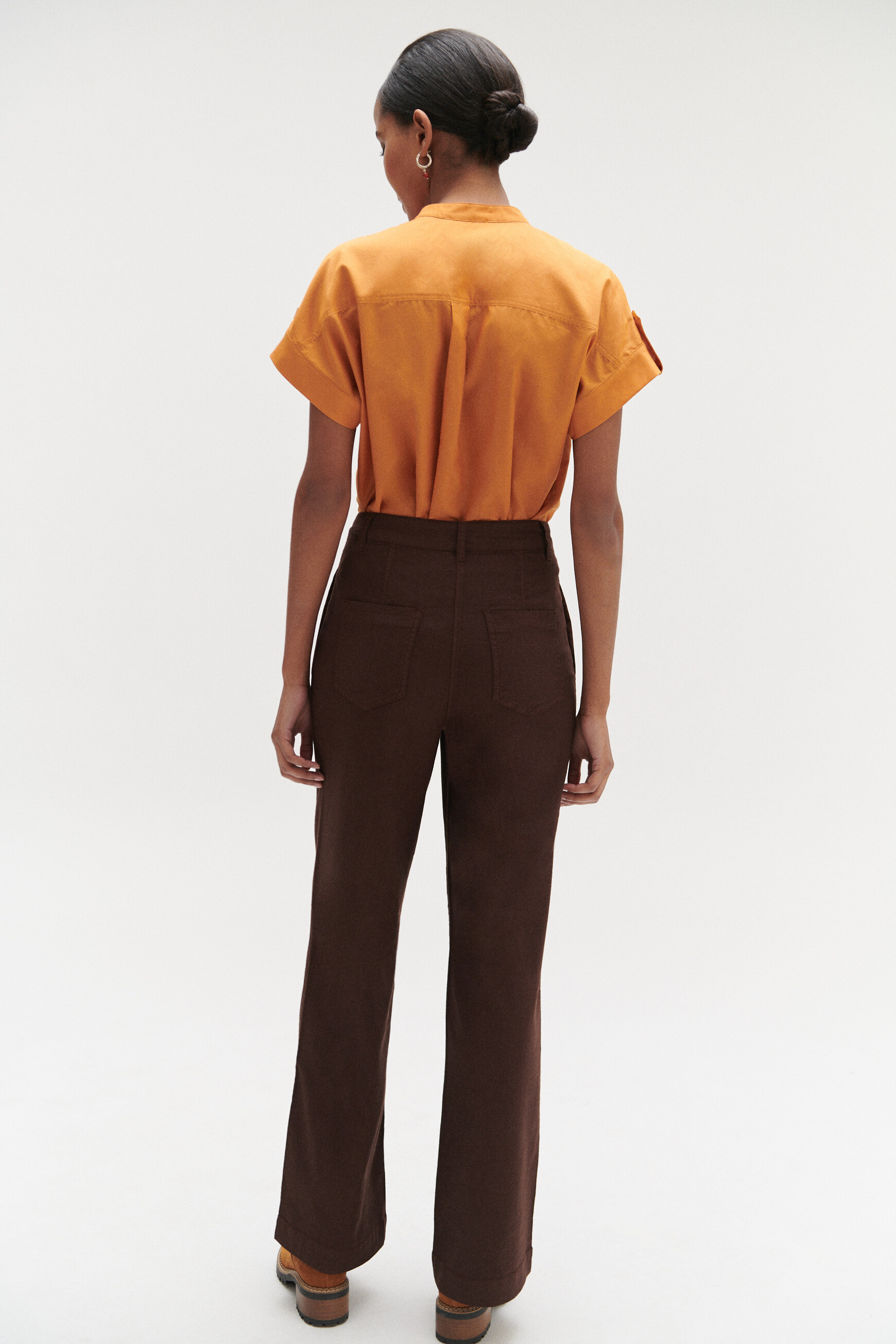 pantalon porter marron fonce femme pantalon porter marron fonce femme